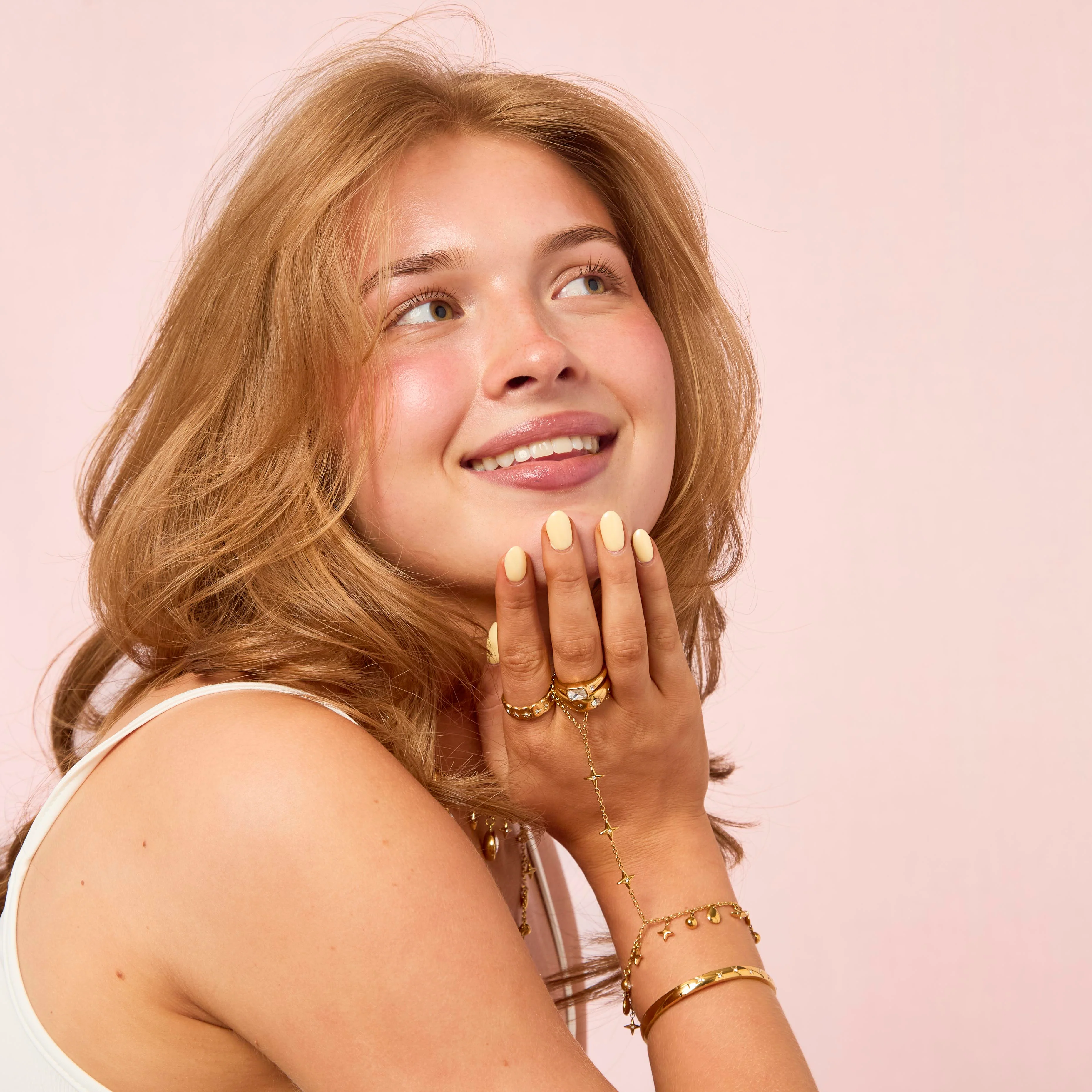 Amelia Gold Crystal Star Bangle - Image 4