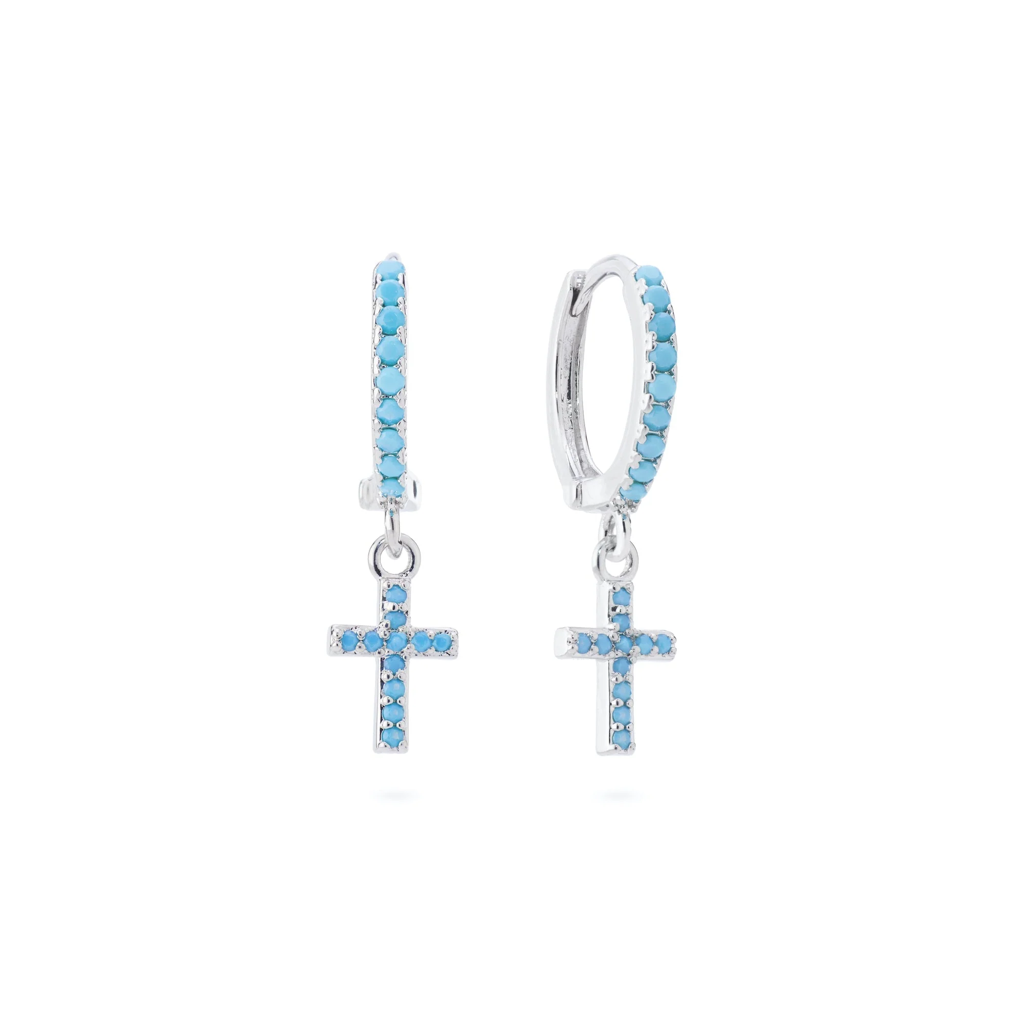 Wholesale Camilla Cross Huggie Earrings - Image 5