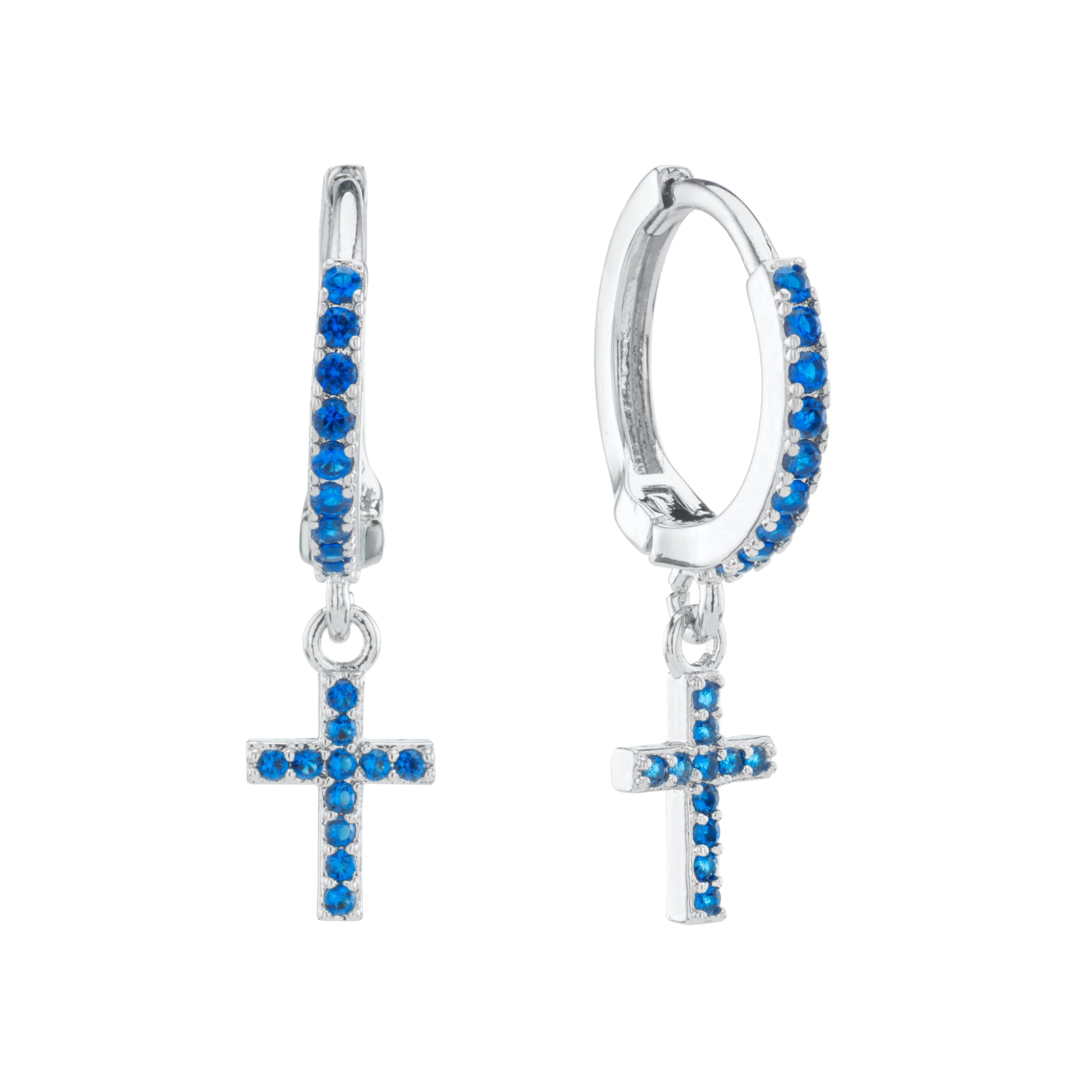 Wholesale Camilla Cross Huggie Earrings - Image 6