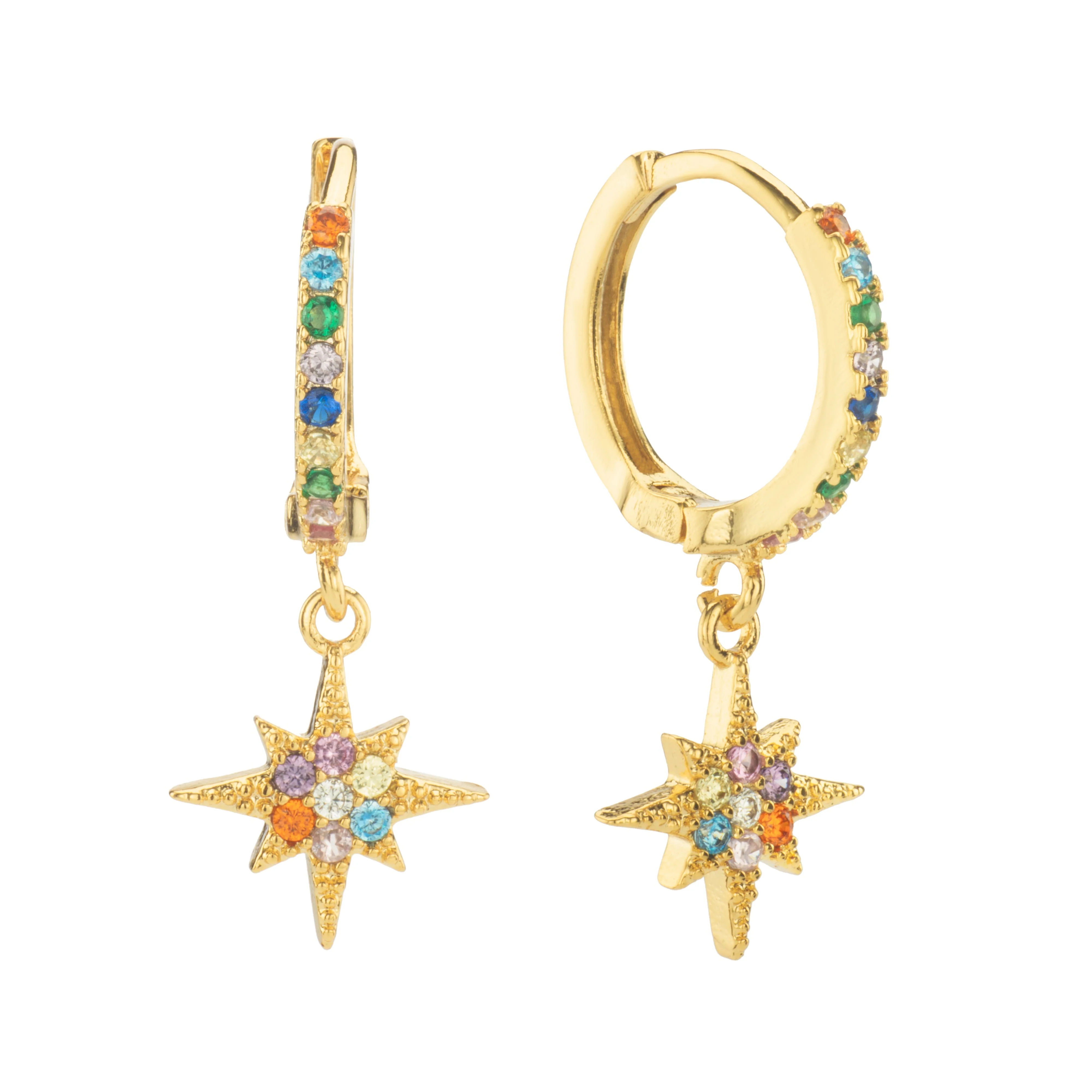 Wholesale Cosima Star Huggie Earrings - Image 7