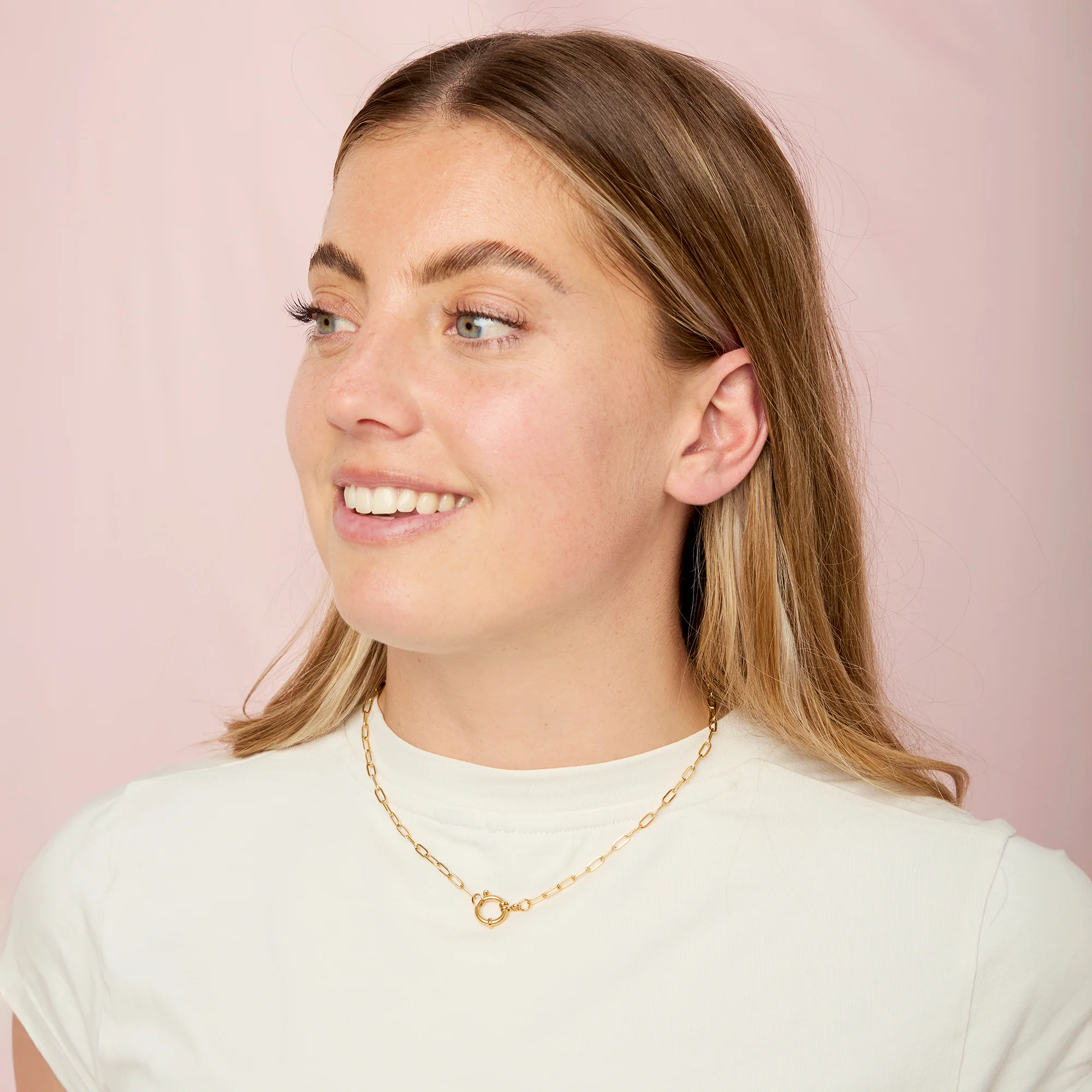 Eleanor Gold Chain Necklace 41cm - Image 3