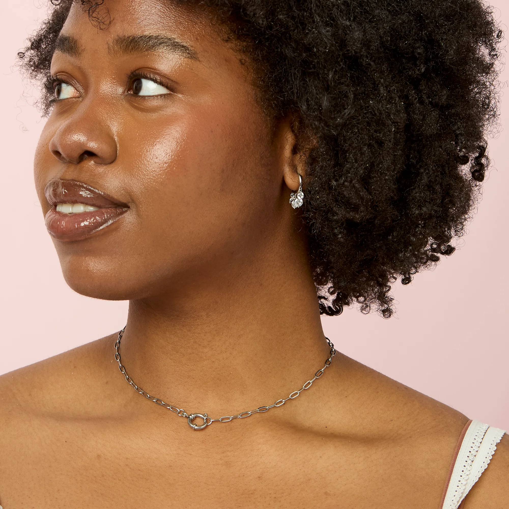 Eleanor Silver Chain Necklace 41cm - Image 2
