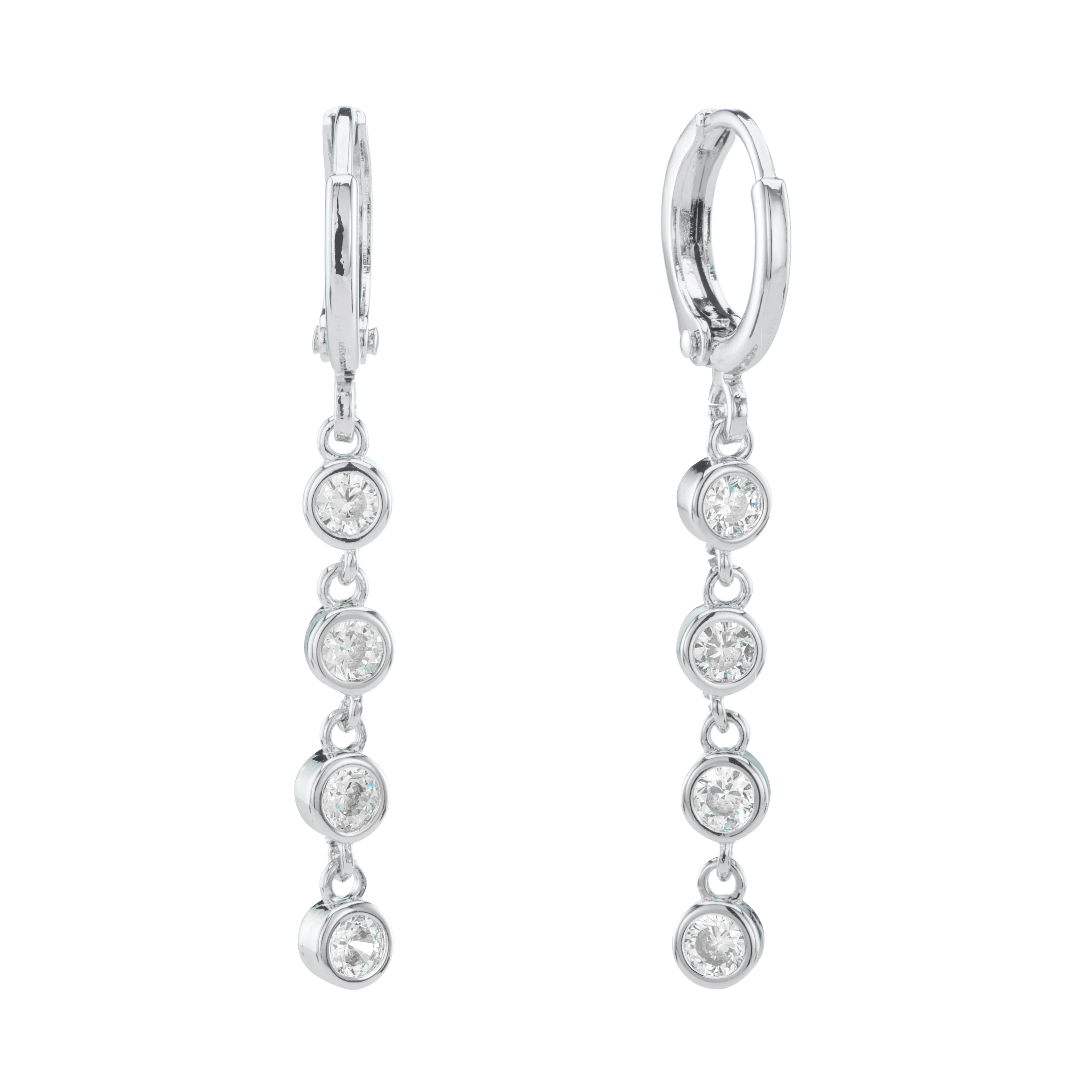 Wholesale Ellica Droplet Huggie Earrings - Image 11