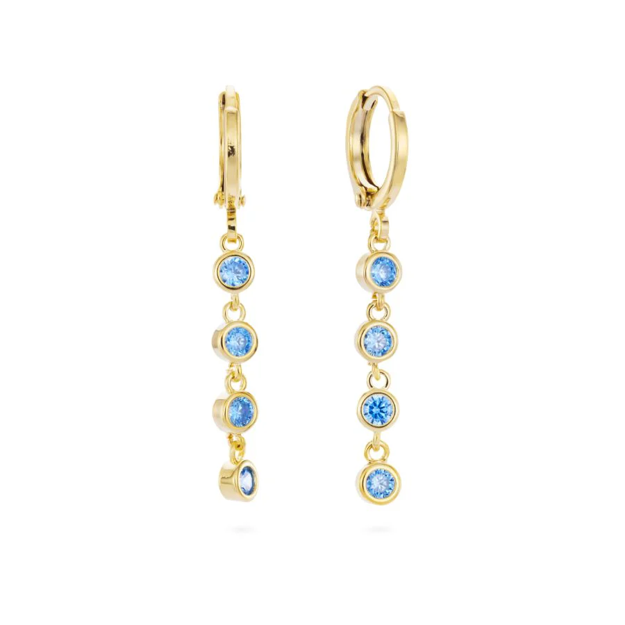 Wholesale Ellica Droplet Huggie Earrings - Image 2