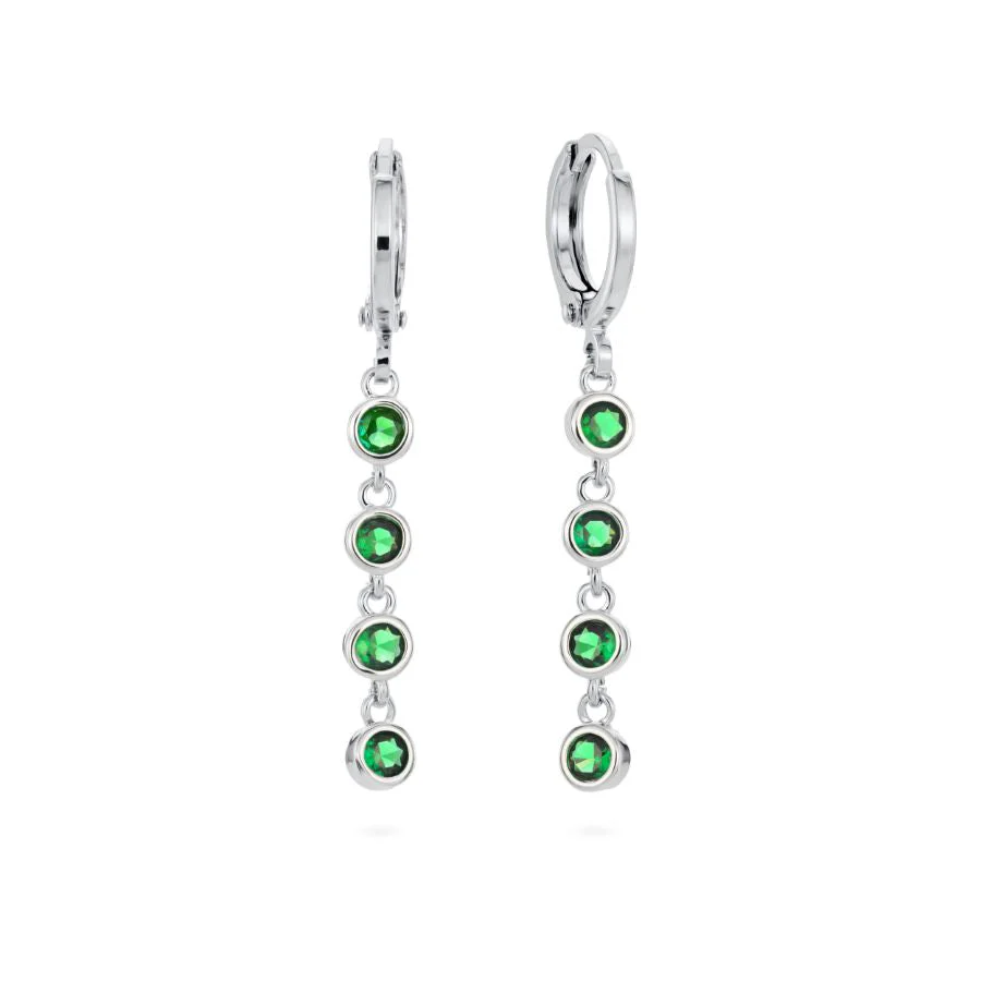 Wholesale Ellica Droplet Huggie Earrings - Image 3