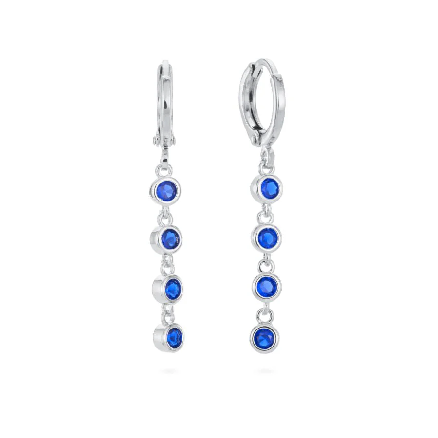 Wholesale Ellica Droplet Huggie Earrings - Image 5