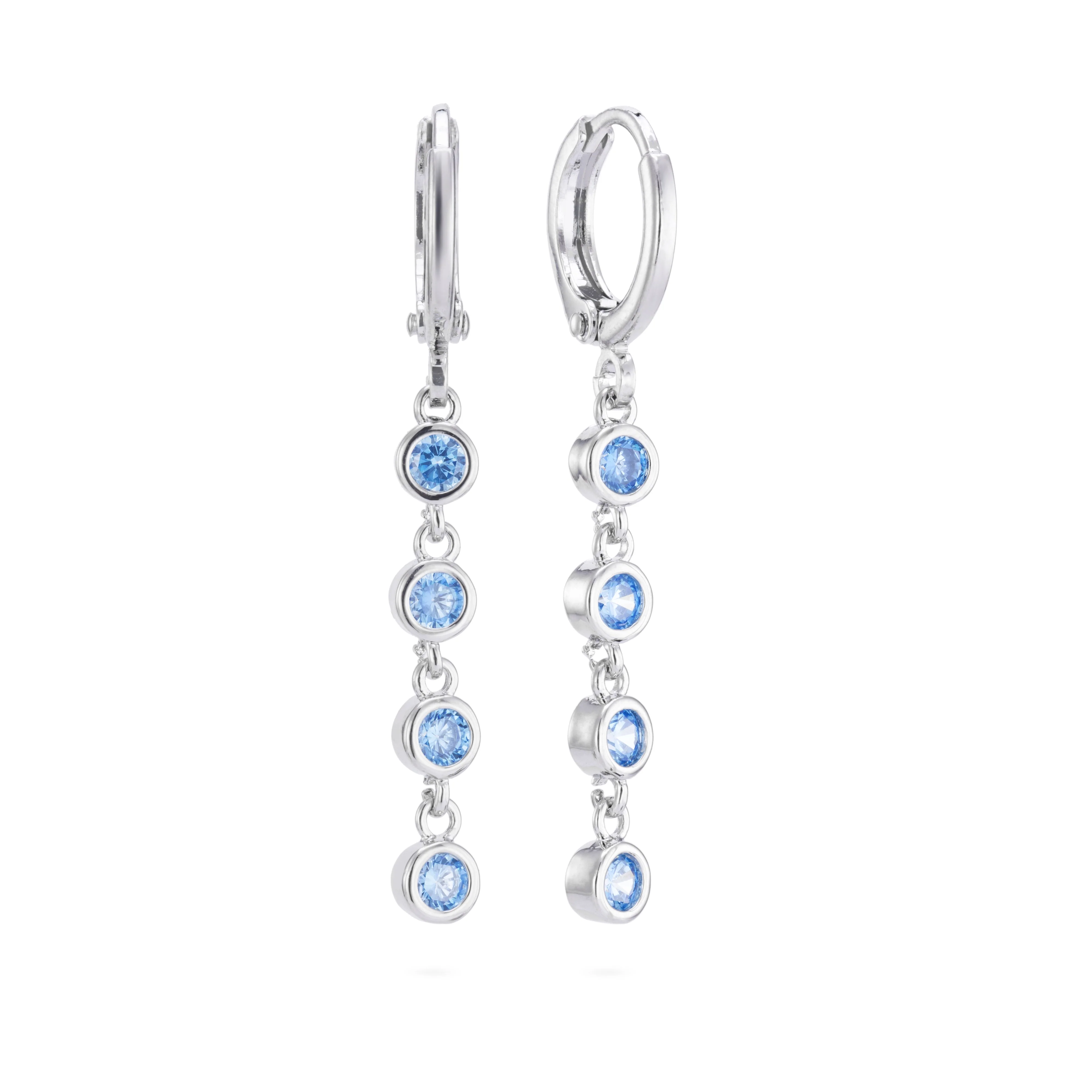 Wholesale Ellica Droplet Huggie Earrings - Image 7