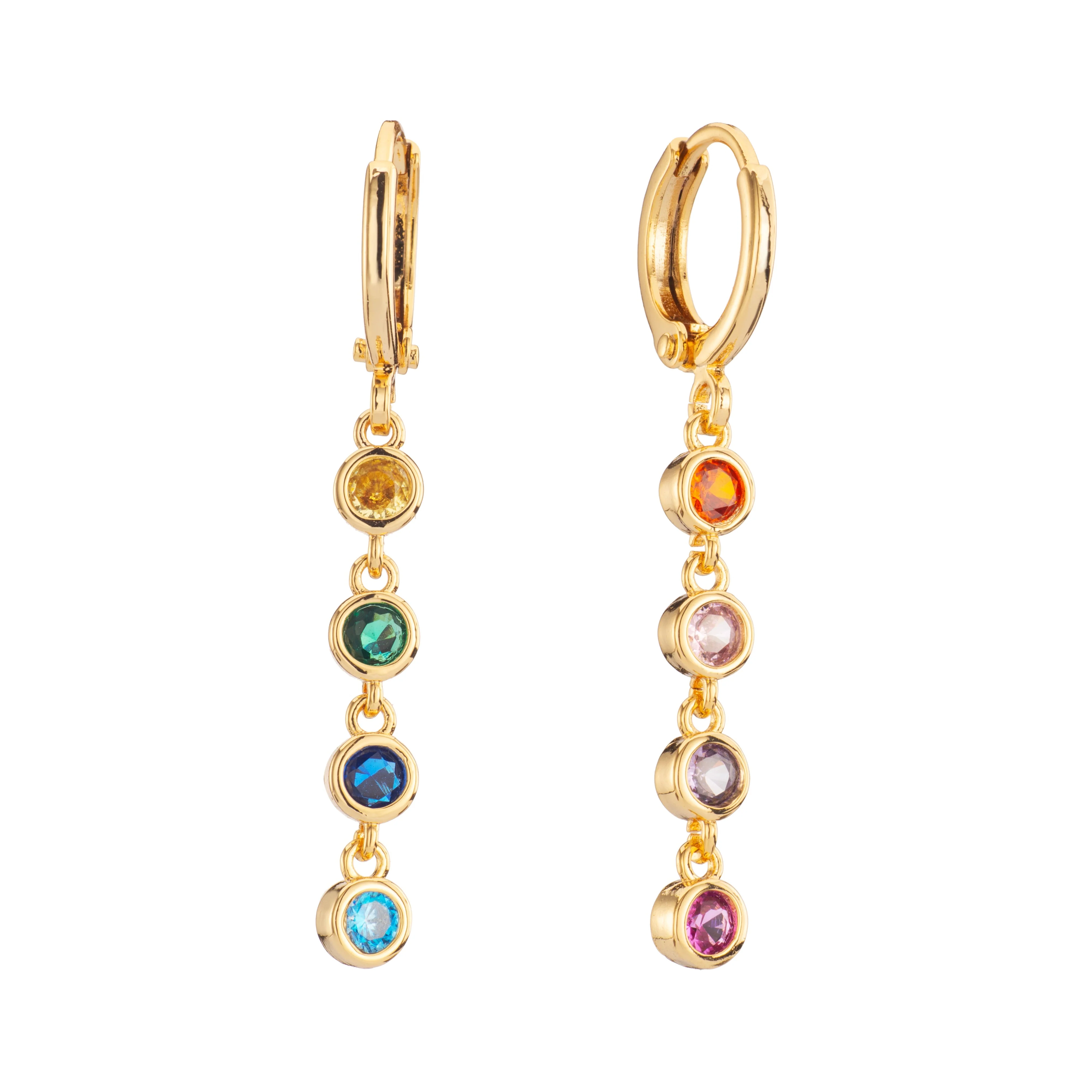Wholesale Ellica Droplet Huggie Earrings - Image 9