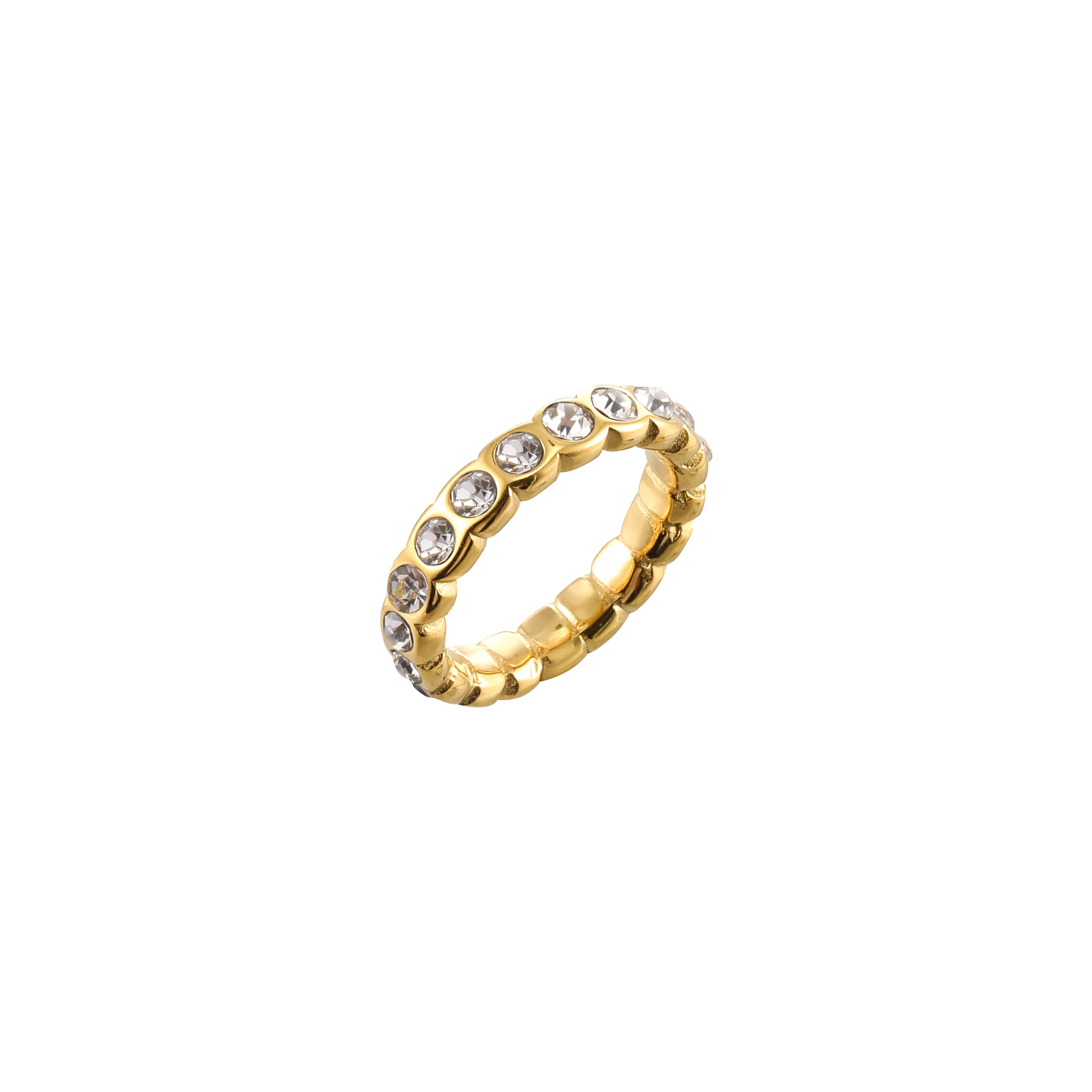 Faye Gold Crystal Organic Ring