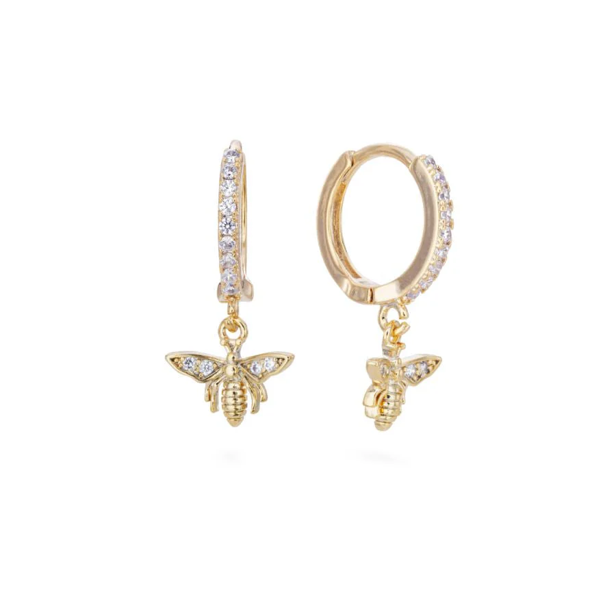 Wholesale Ines Bee Huggie Earrings