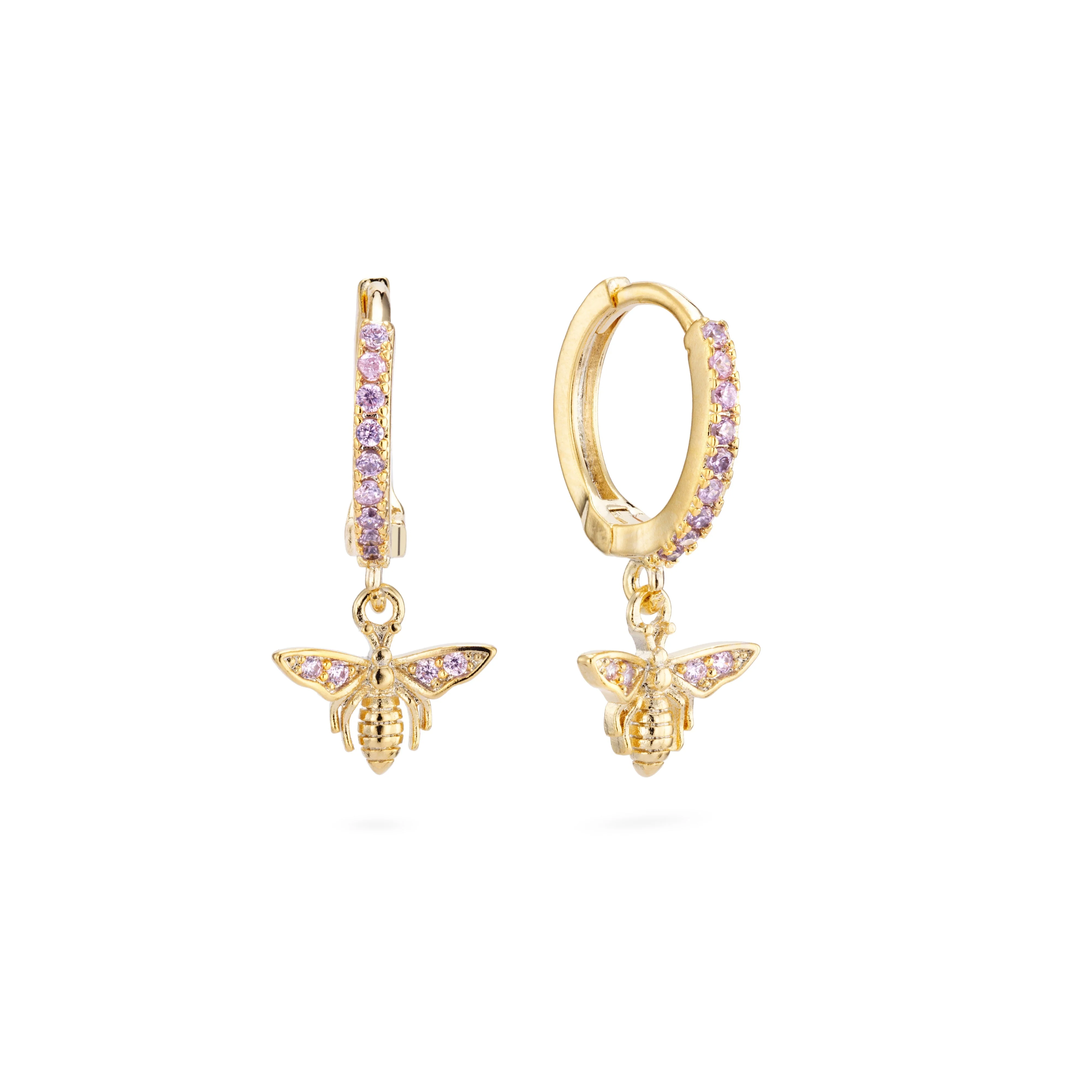 Wholesale Ines Bee Huggie Earrings - Image 5