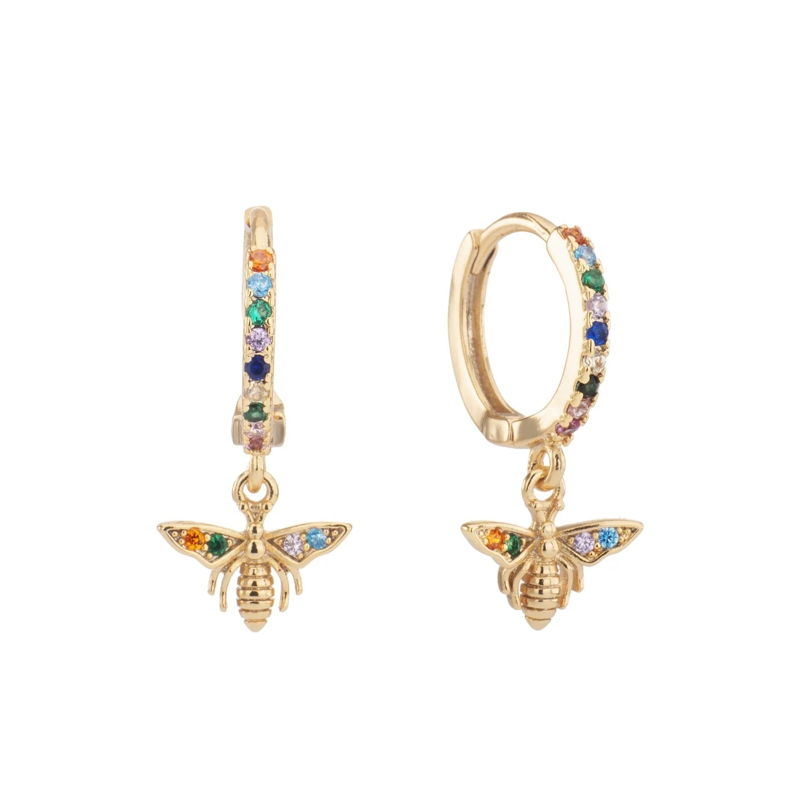Wholesale Ines Bee Huggie Earrings - Image 9
