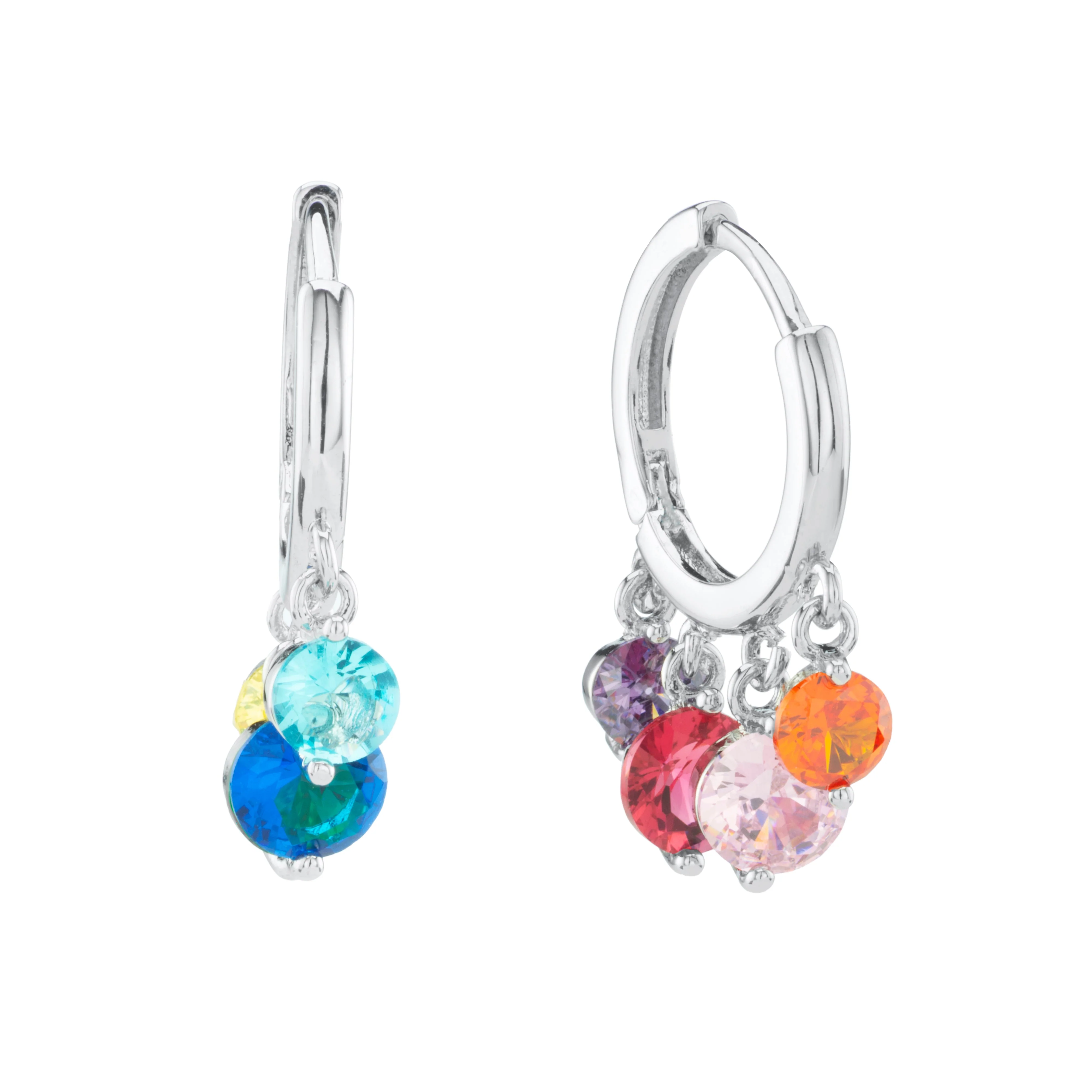 Wholesale Iris Waterfall Huggie Earrings - Image 10