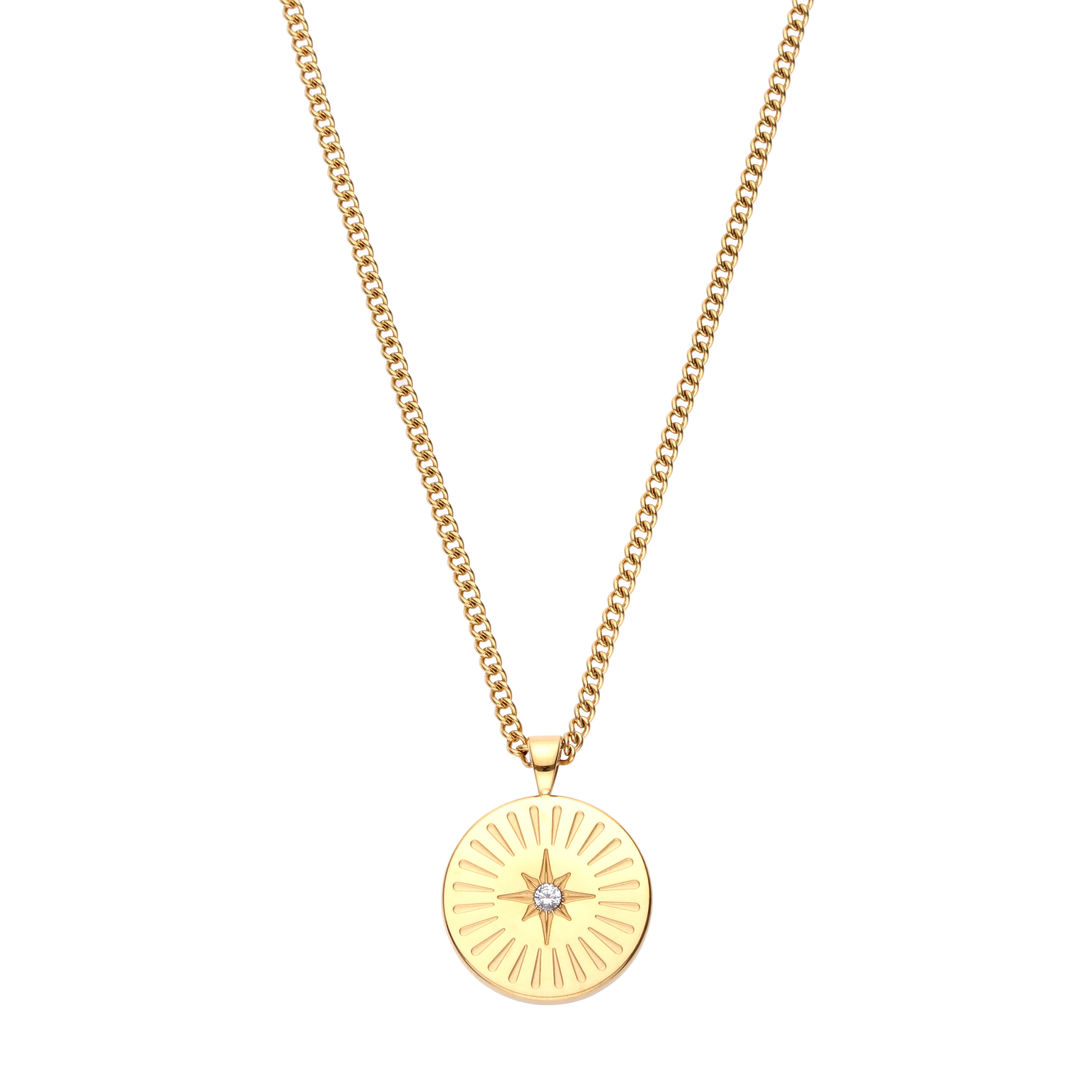 Izzy Gold Crystal Star Pendant Necklace