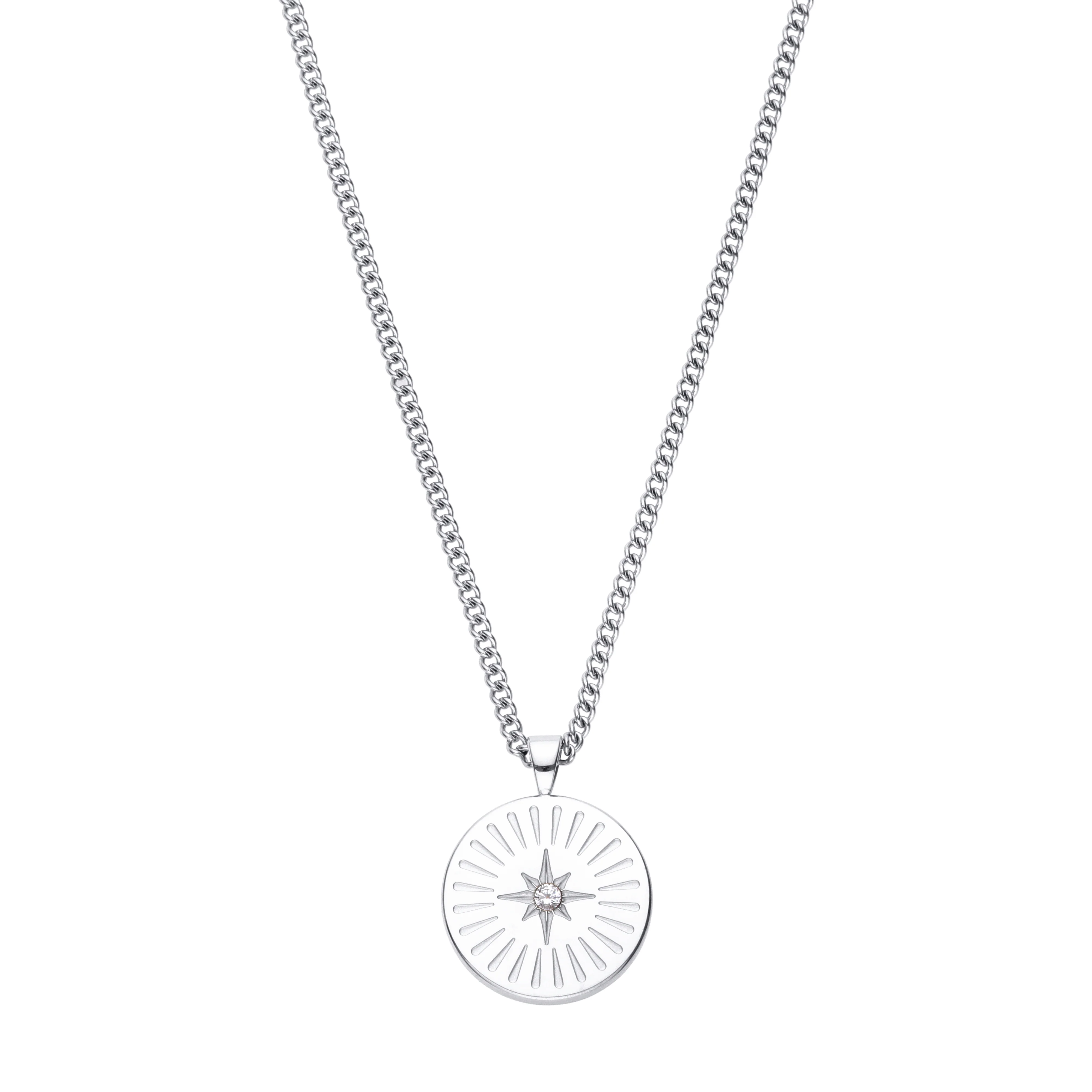 Izzy Silver Crystal Star Pendant Necklace