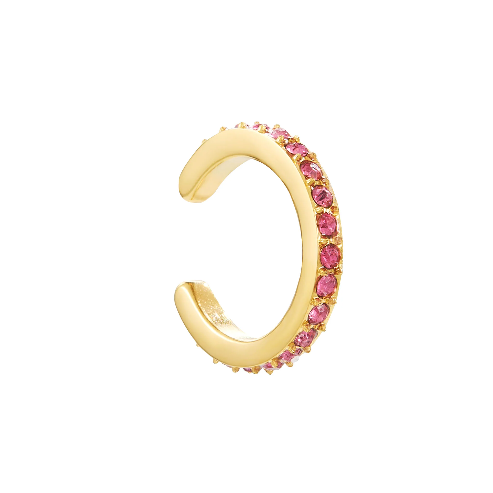 Lily Gold Pink Dainty Ear Cuff