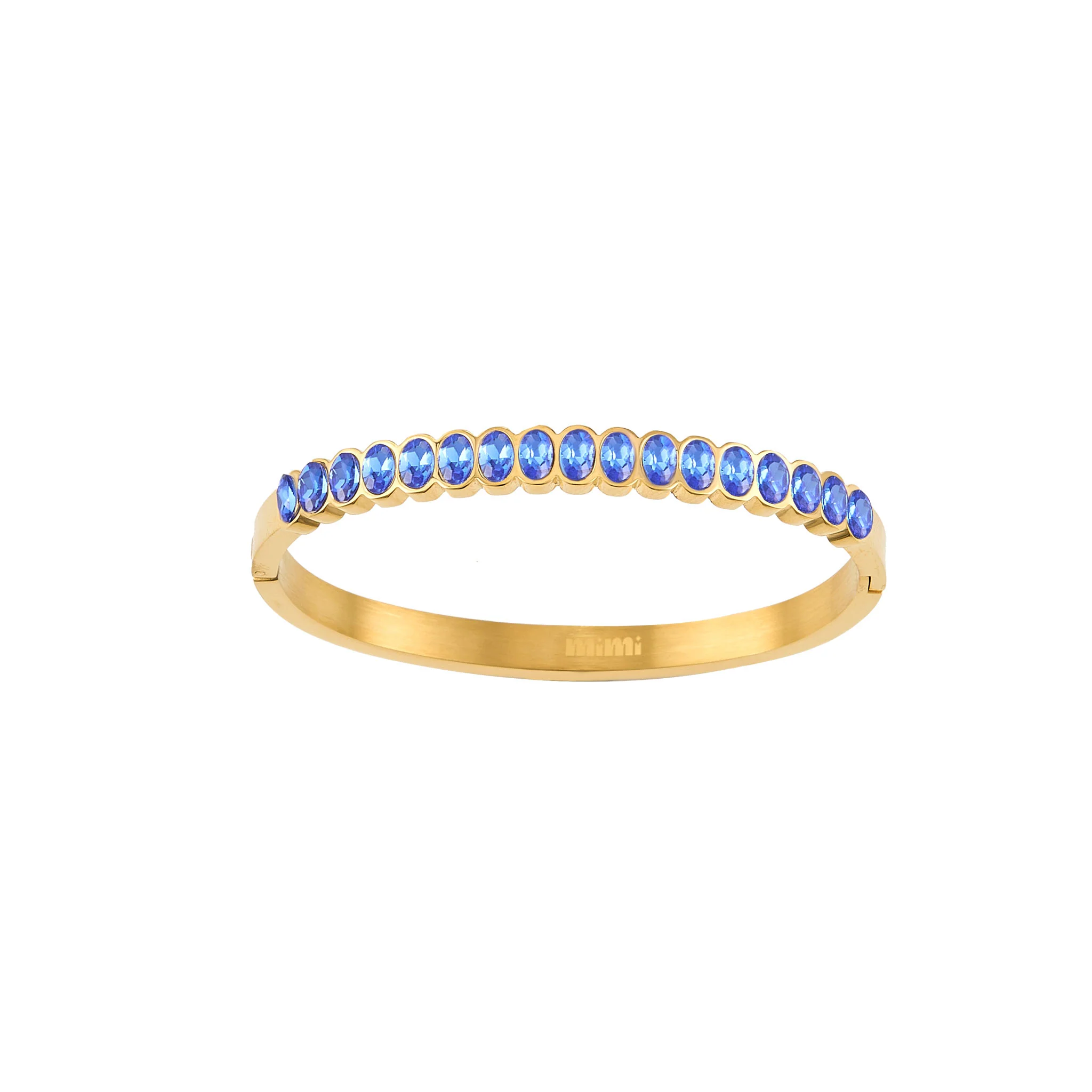 Martha Gold Blue Bangle