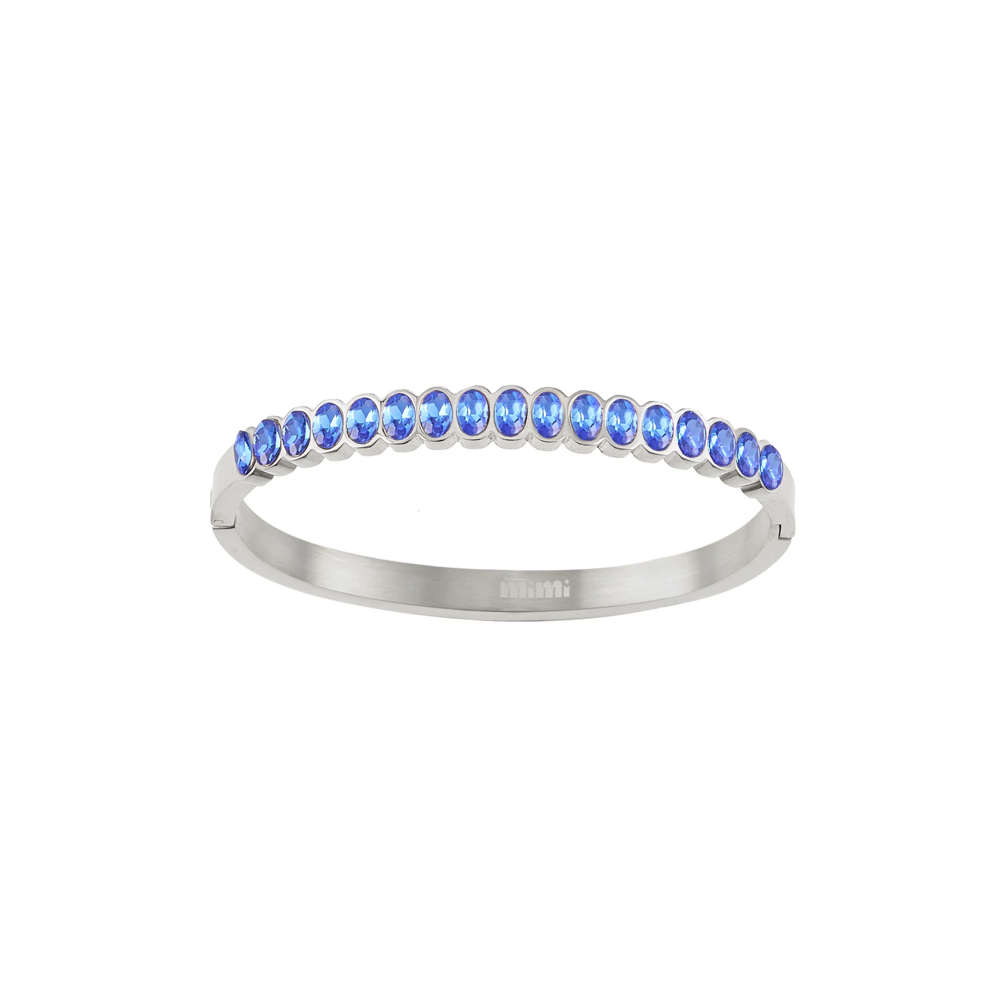 Martha Silver Blue Bangle