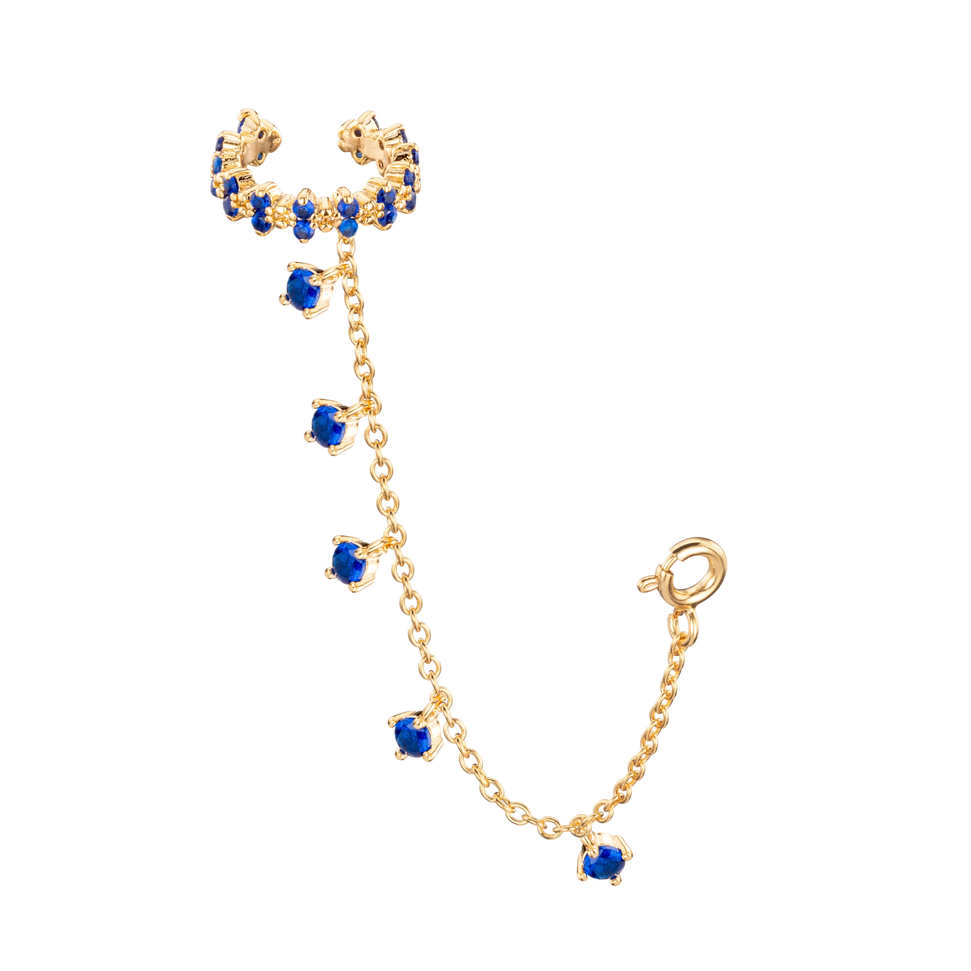 Wholesale Millie Chunky Ear Cuff Droplet Chain