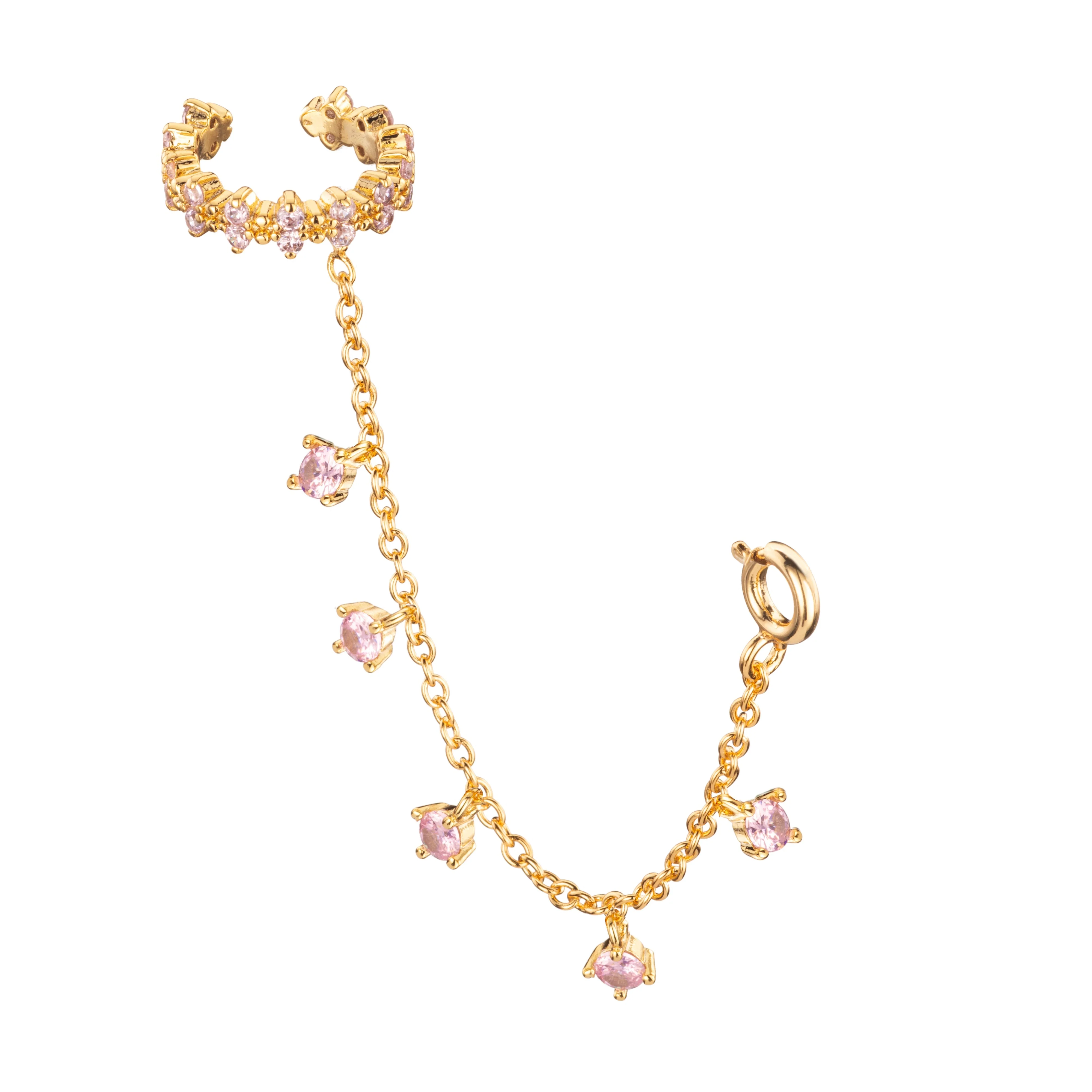Wholesale Millie Chunky Ear Cuff Droplet Chain - Image 4