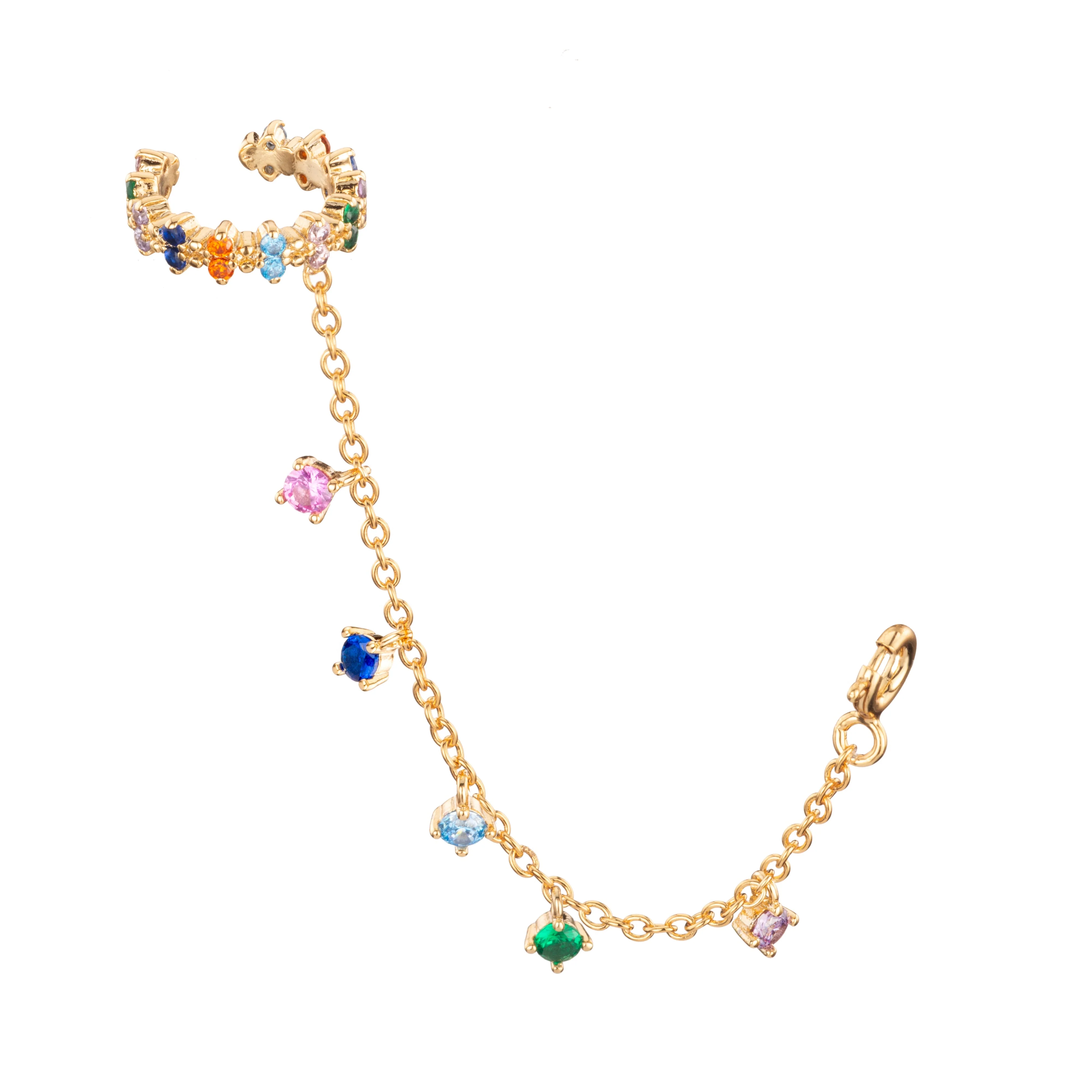 Wholesale Millie Chunky Ear Cuff Droplet Chain - Image 5