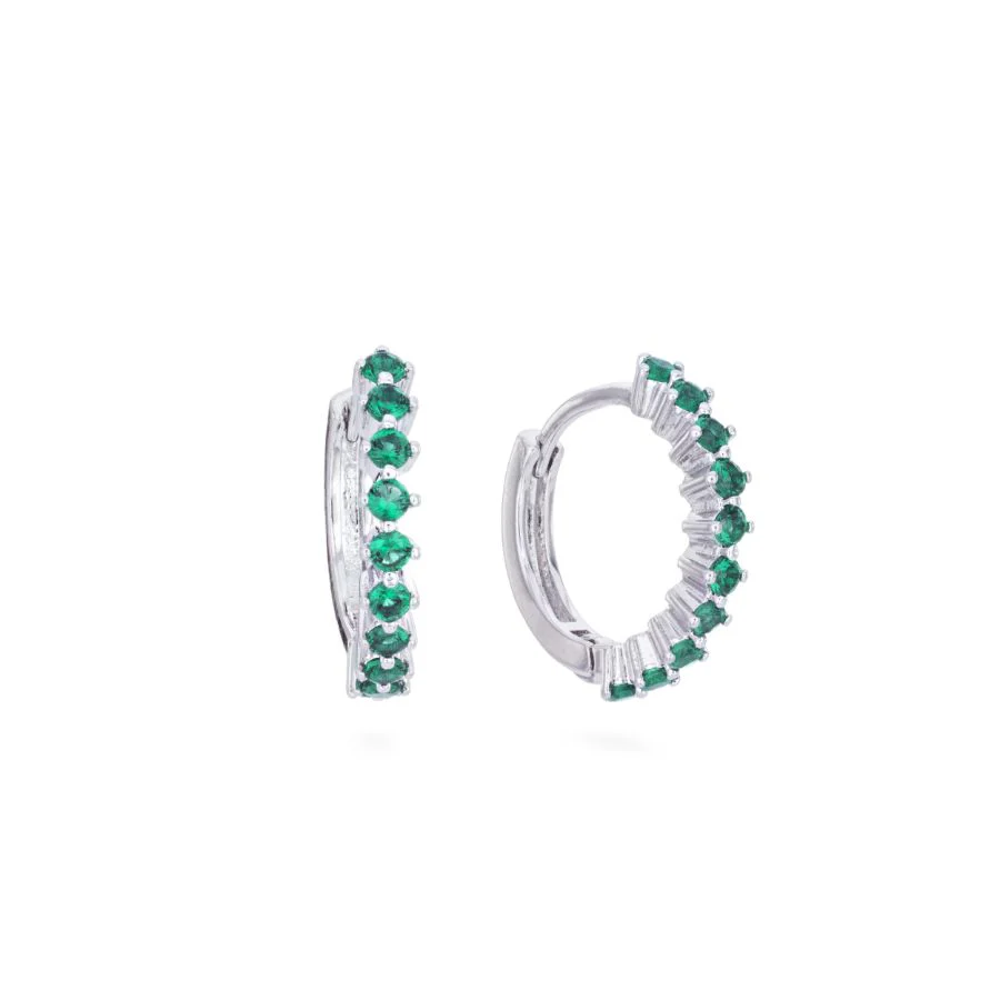 Mimi Green Huggie Earrings