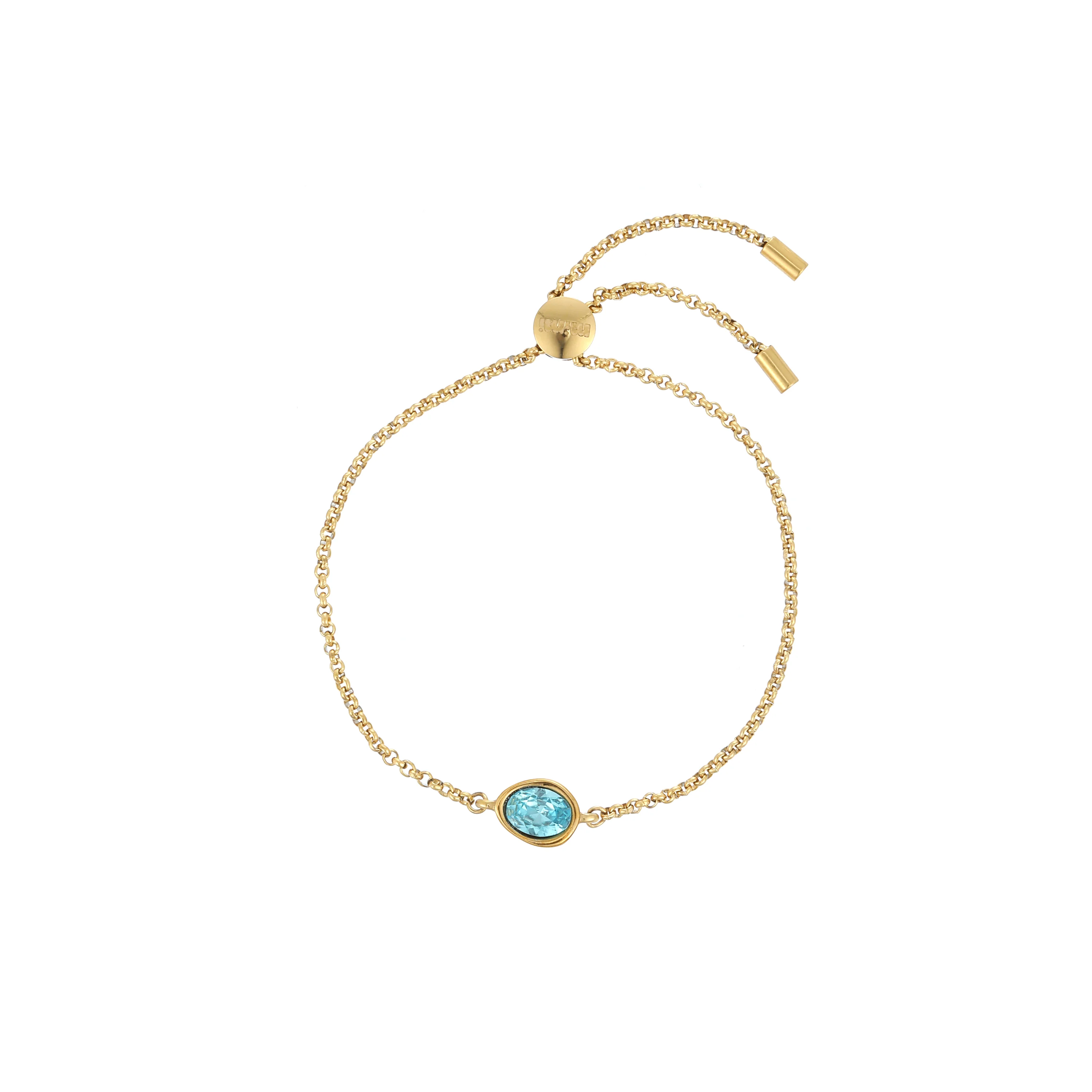 Nancy Gold Turquoise Pull Bracelet