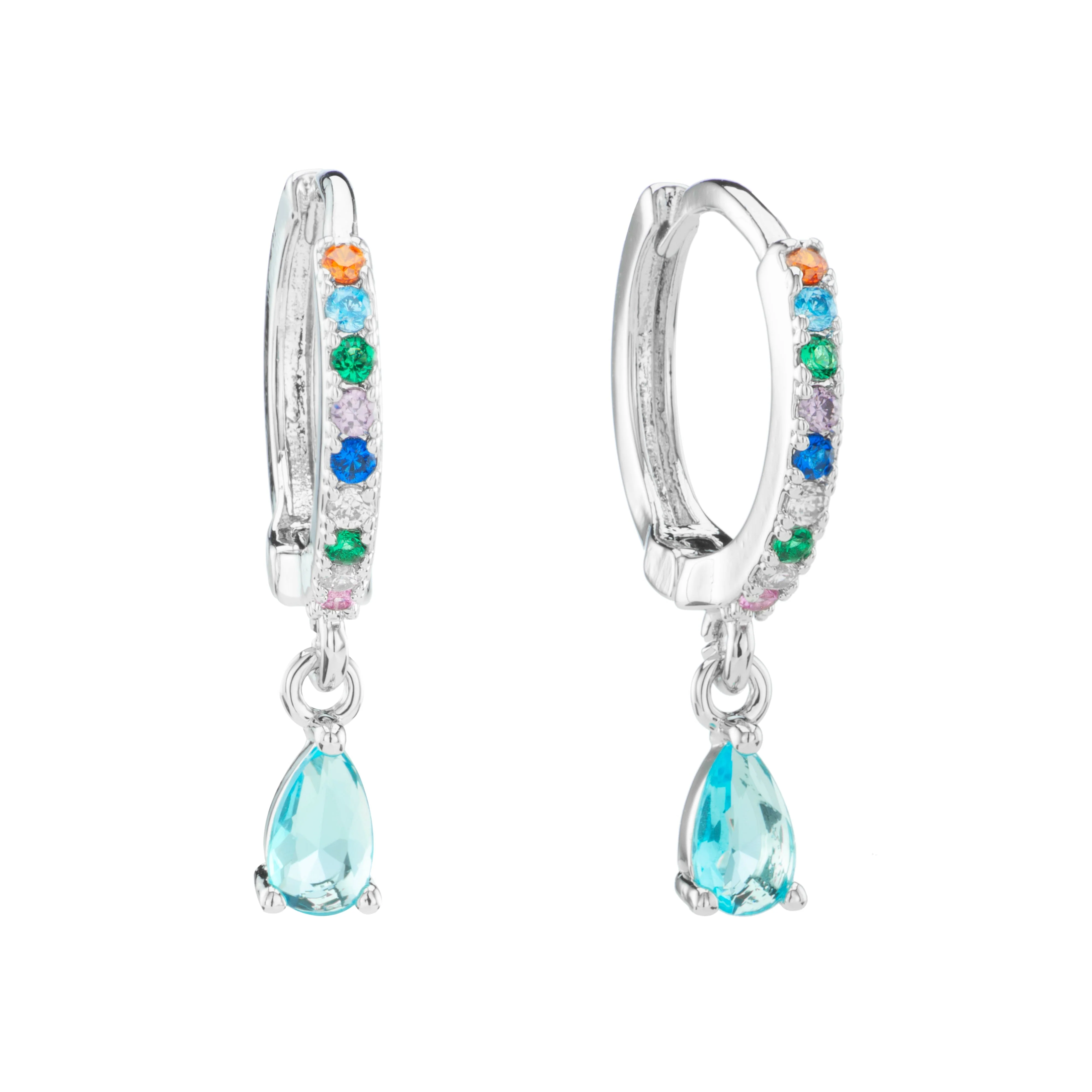 Wholesale Ottillie Raindrop Huggie Earrings - Image 11