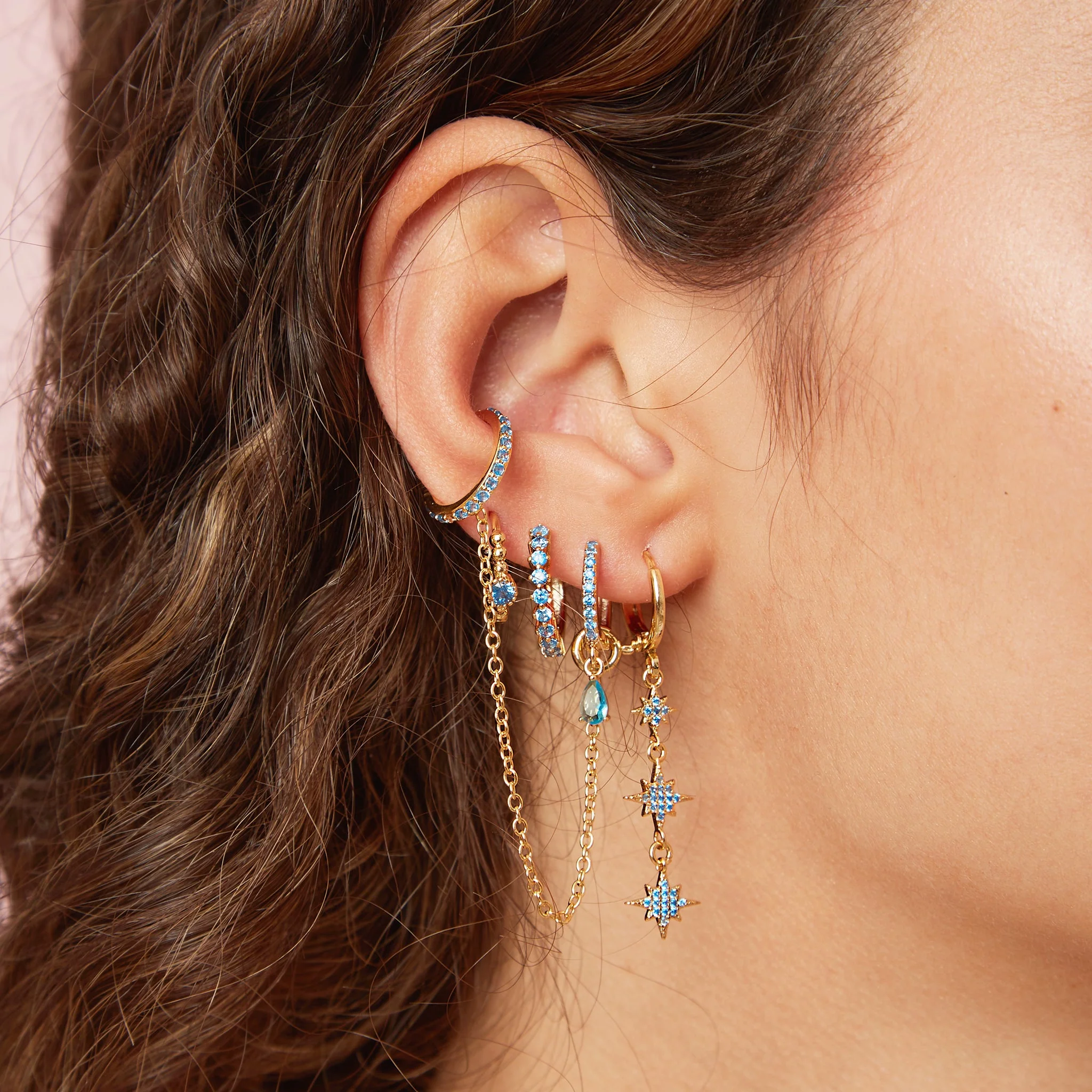 Wholesale Ottillie Raindrop Huggie Earrings - Image 26