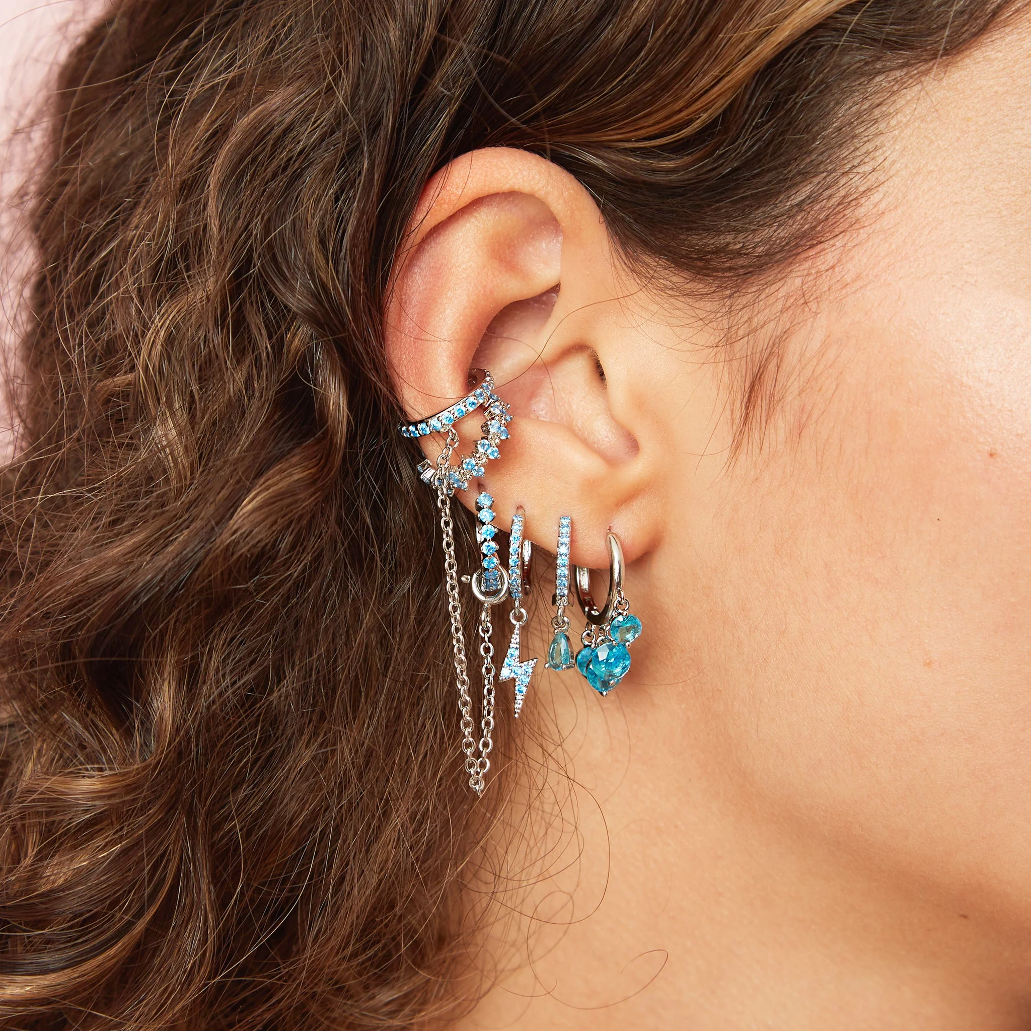 Wholesale Ottillie Raindrop Huggie Earrings - Image 29