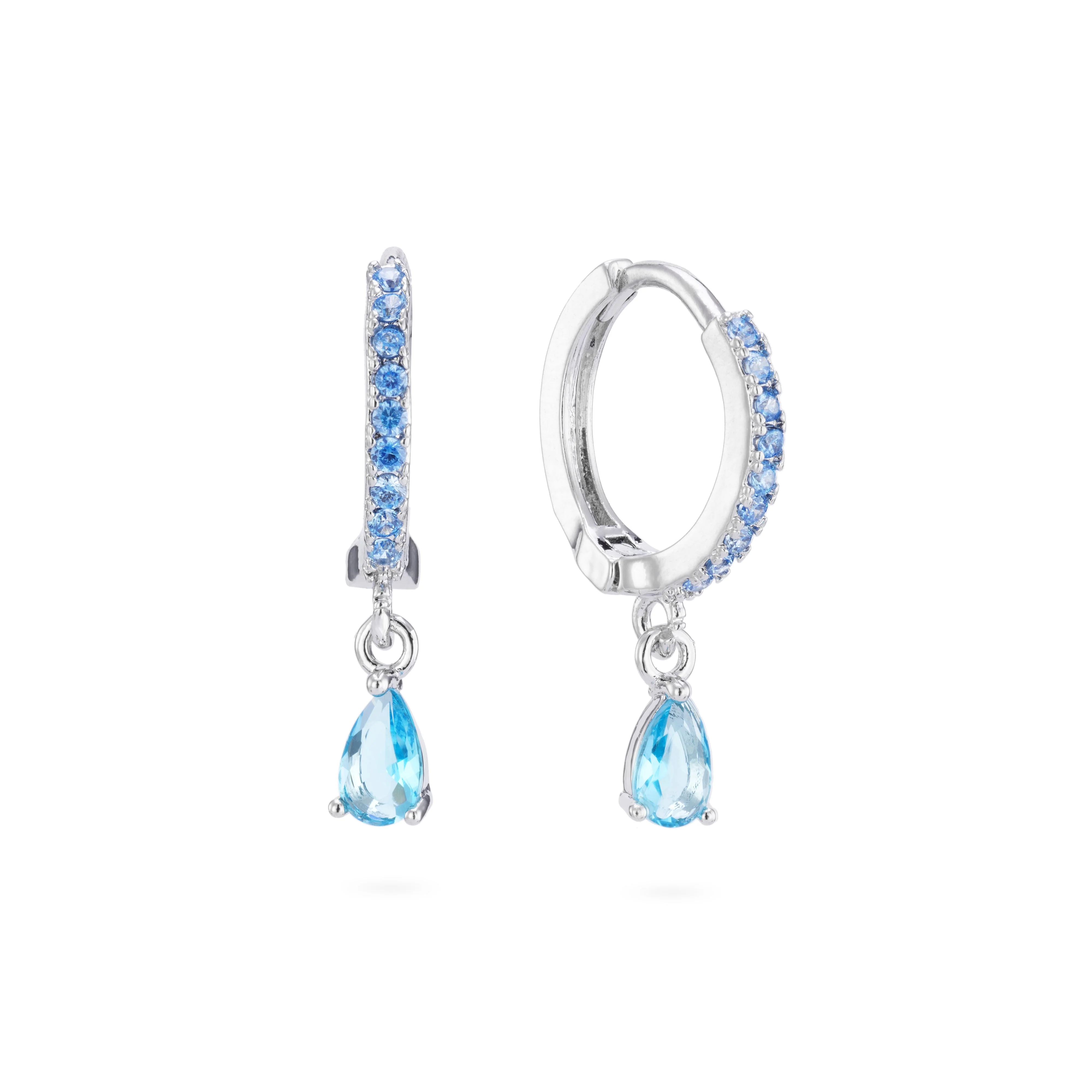 Wholesale Ottillie Raindrop Huggie Earrings - Image 8