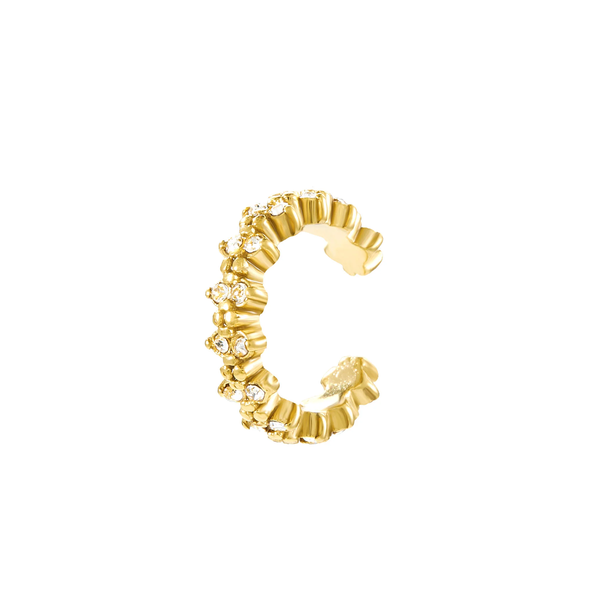Rebecca Gold Crystal Ear Cuff