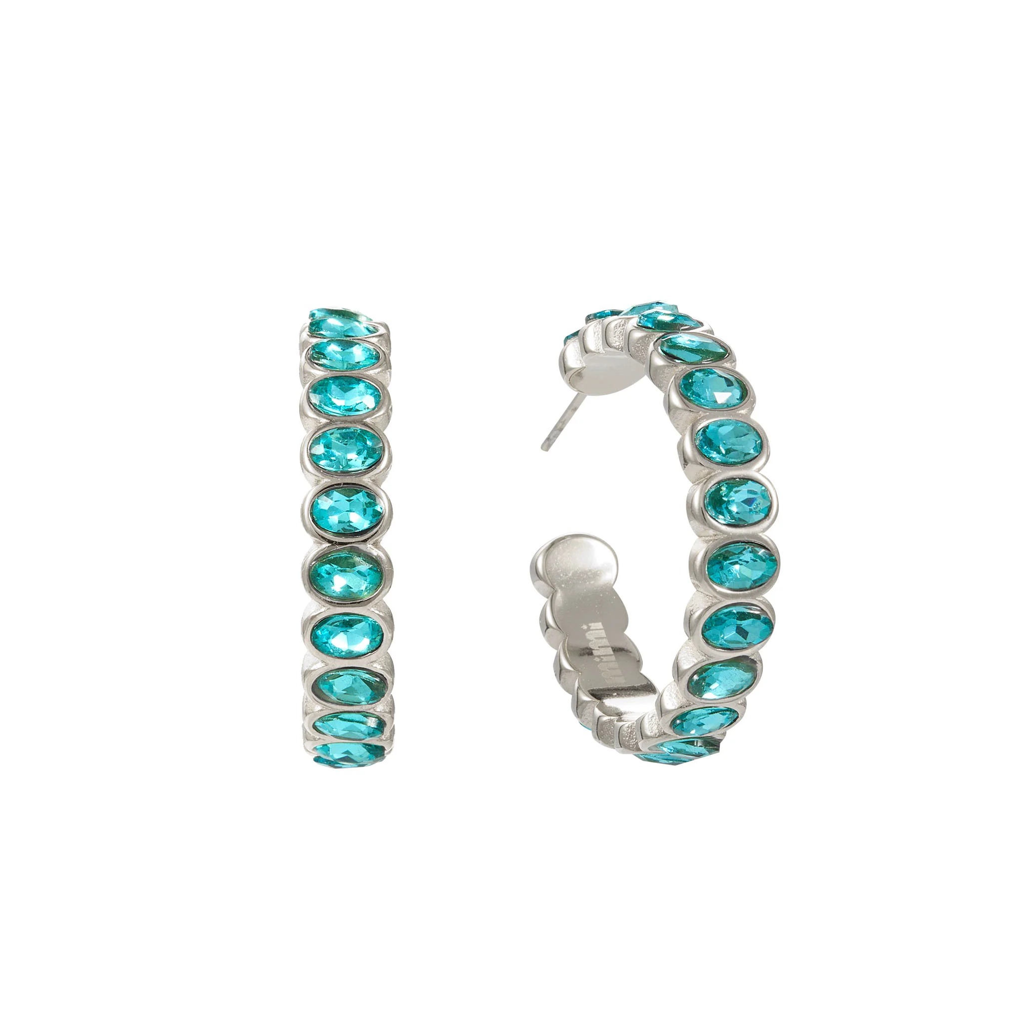 Sophie Silver Turquoise Chunky Earrings