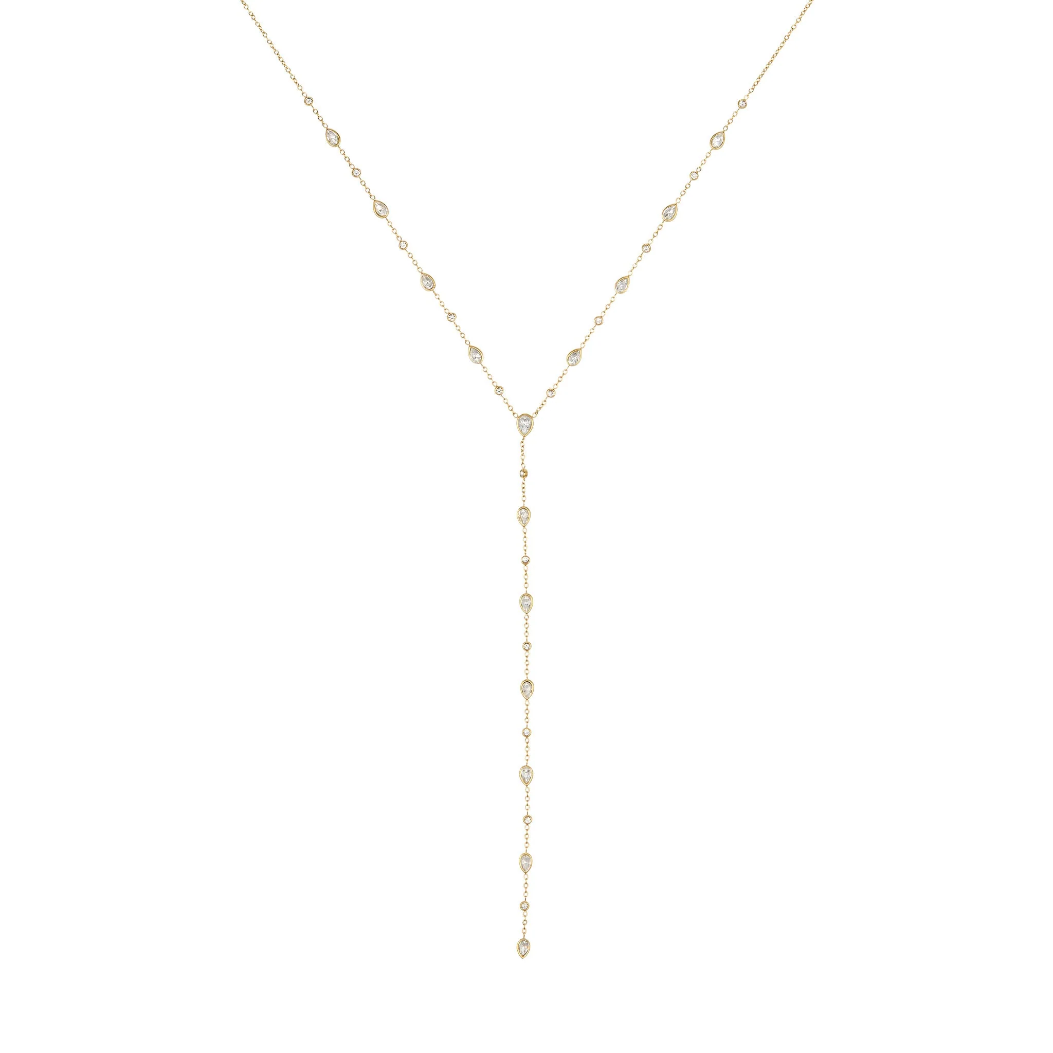 The Araminta, Kareena, Freya & Beatrice Gold Crystal Stacking Set - Image 2