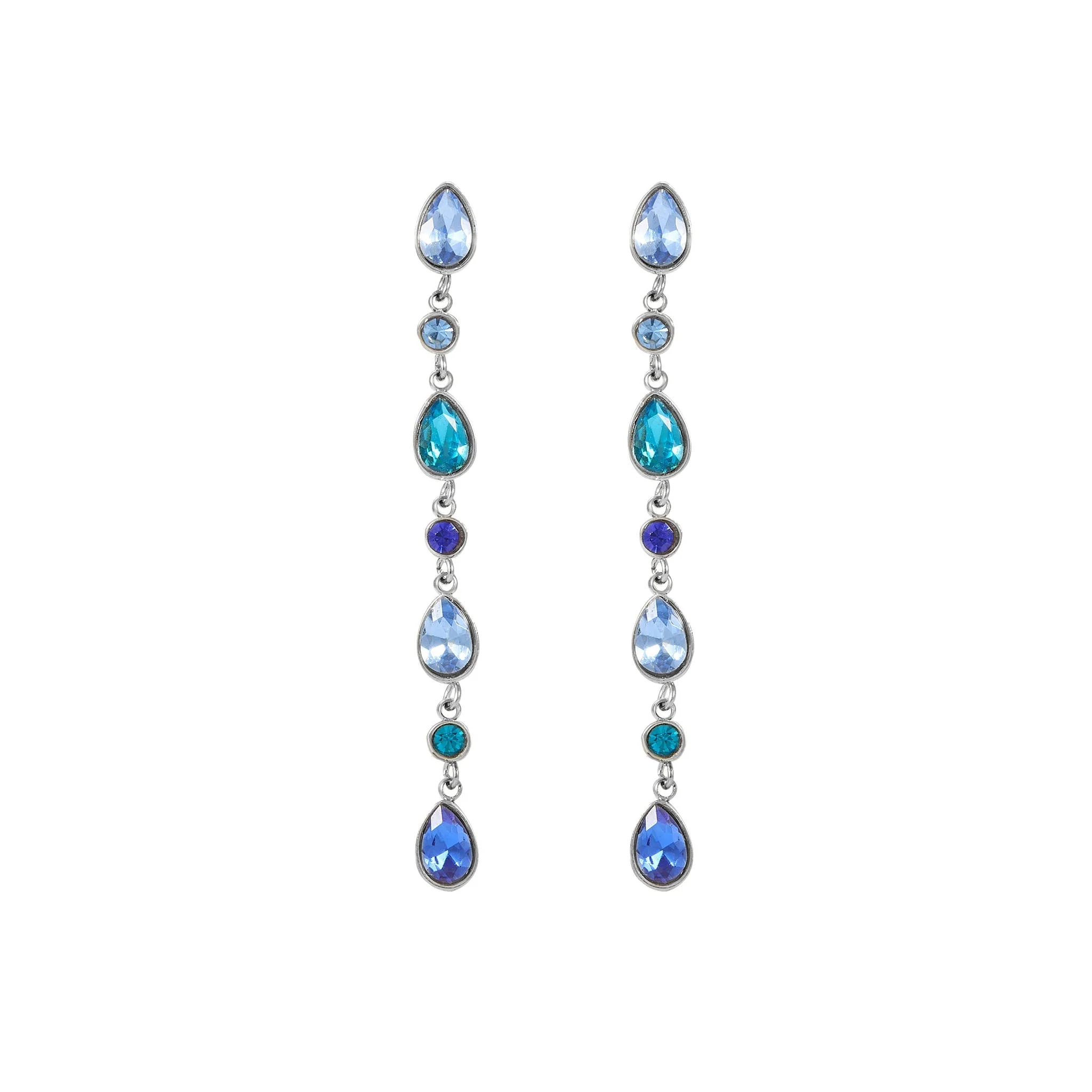 The Araminta, Kareena, Freya & Beatrice Silver Blue Stacking Set - Image 4