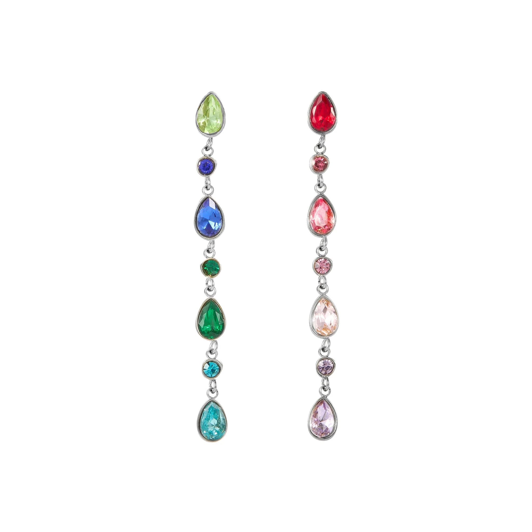 The Araminta, Kareena, Freya & Beatrice Silver Rainbow Stacking Set - Image 4