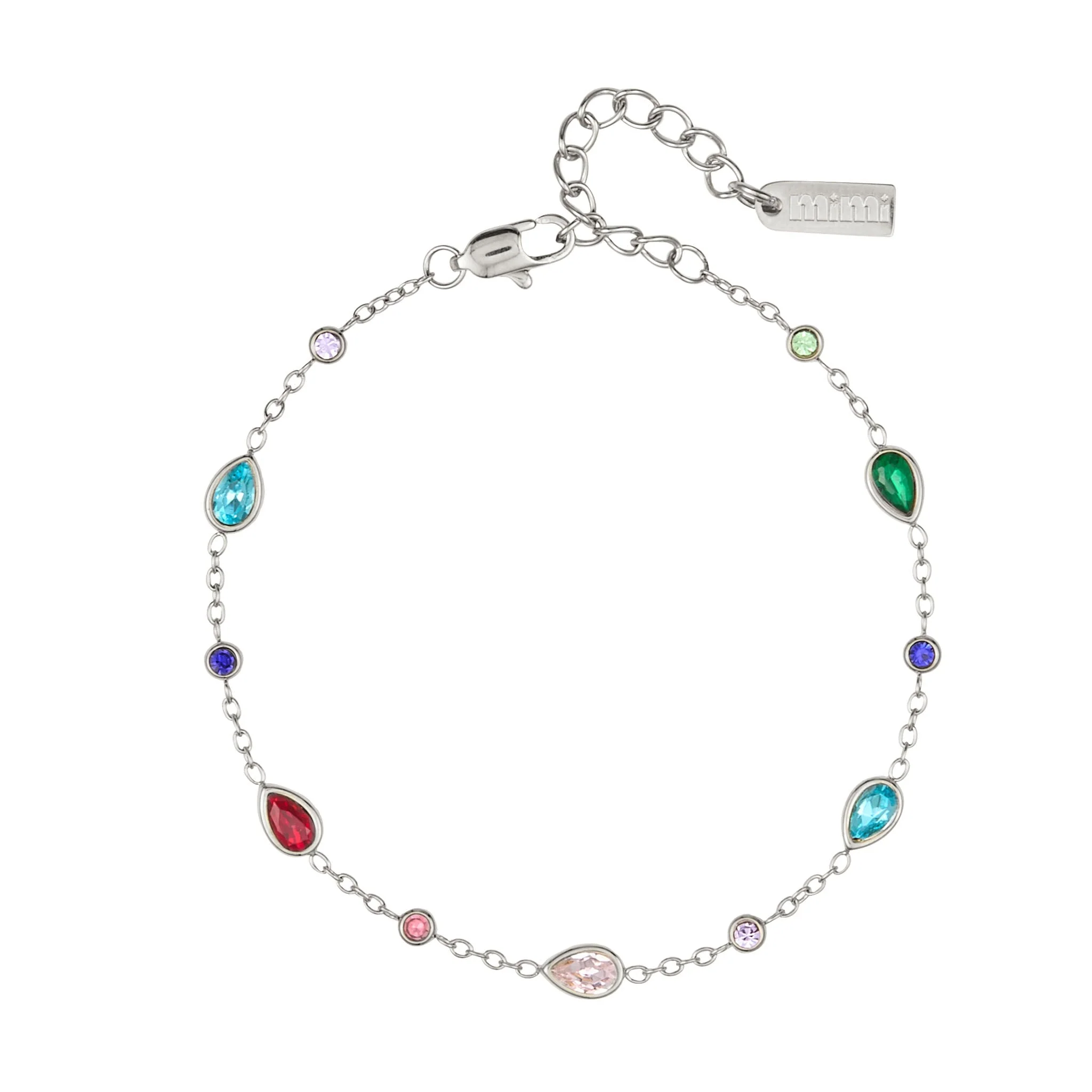 The Araminta, Kareena, Freya & Beatrice Silver Rainbow Stacking Set - Image 5