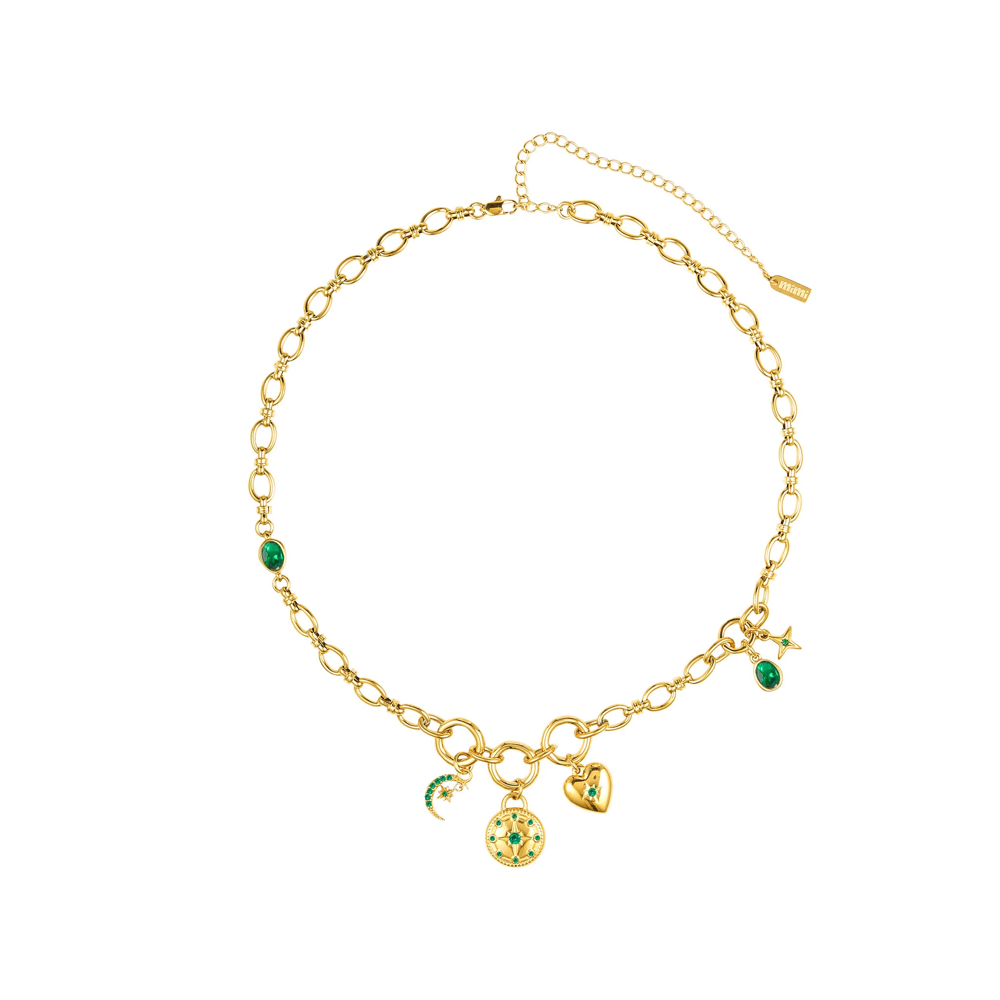 The Chloe & Charli Gold Green Stacking Set - Image 2