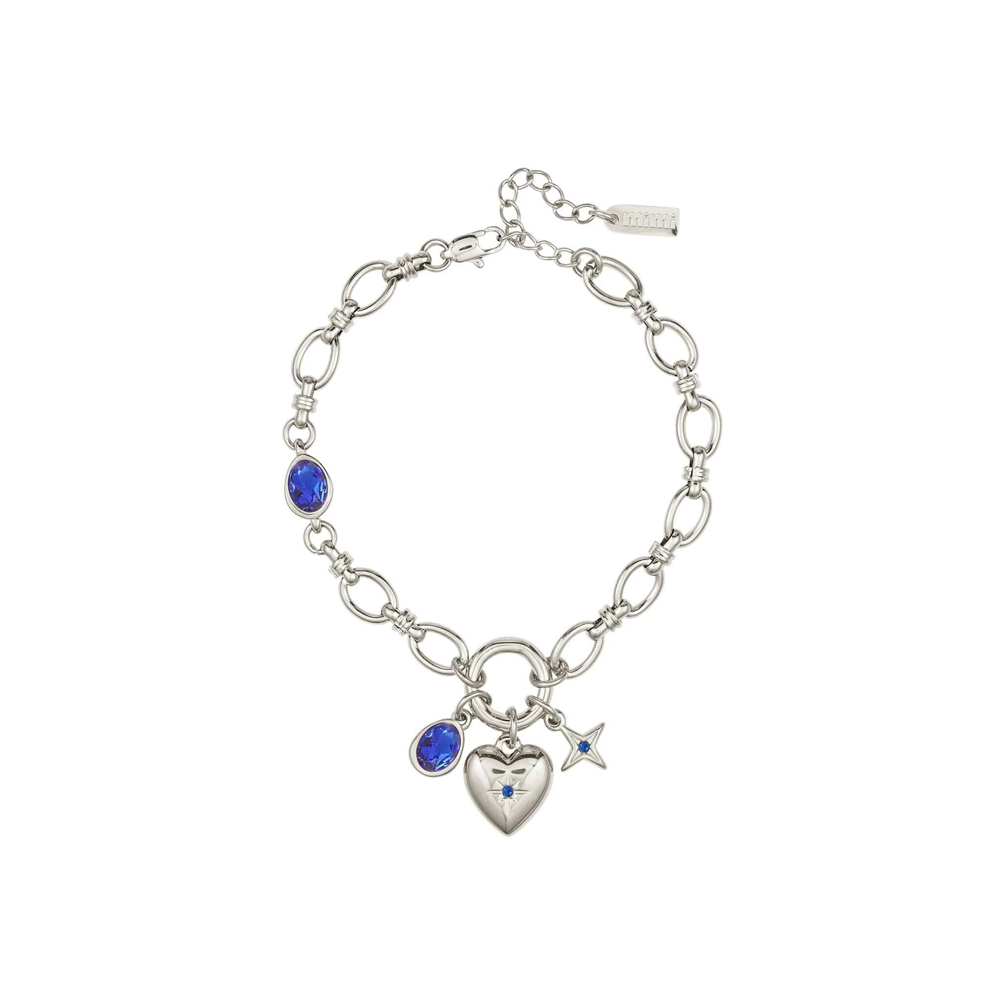 The Chloe & Charli Silver Blue Stacking Set - Image 3