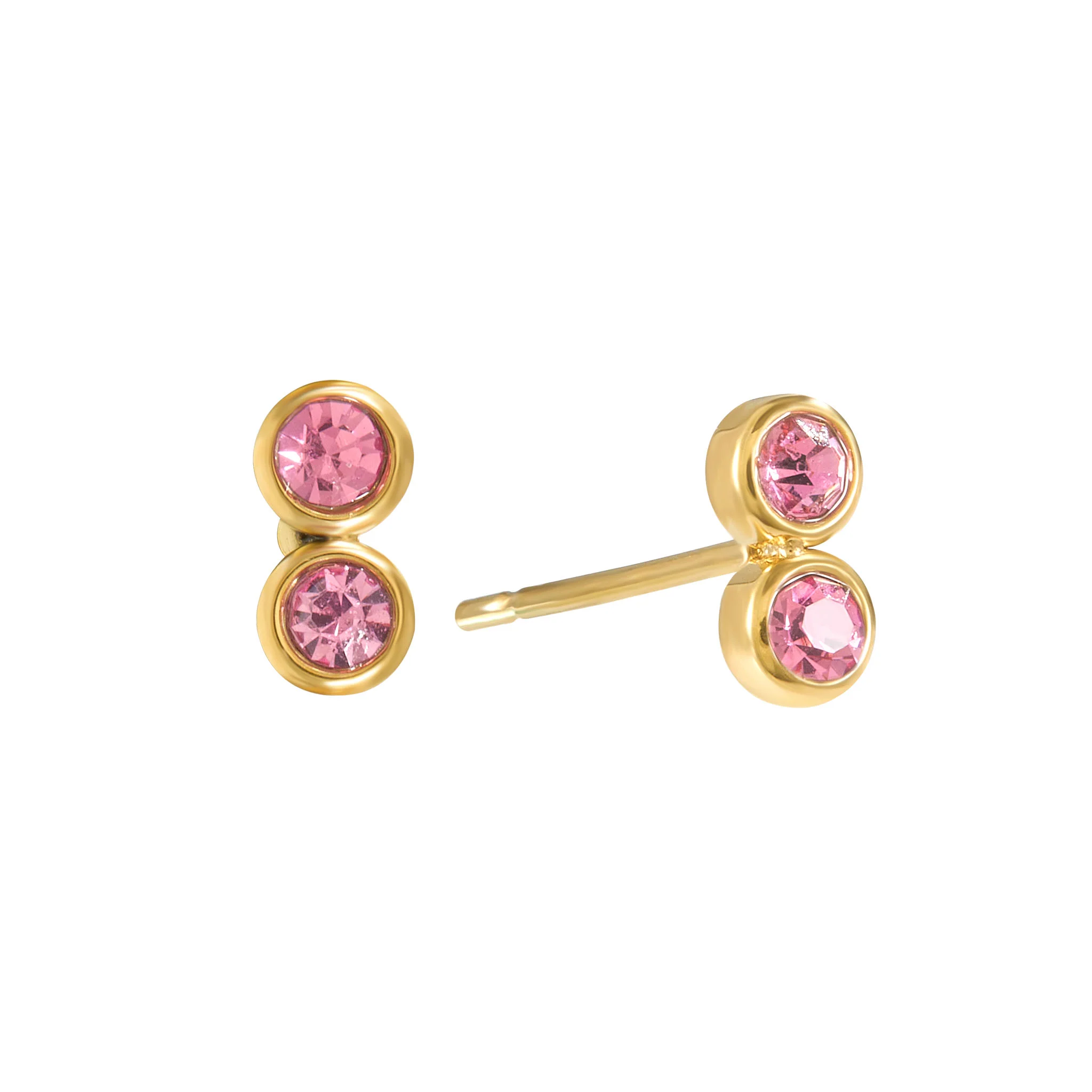 The Ellica & Molly Gold Pink Stacking Set - Image 3