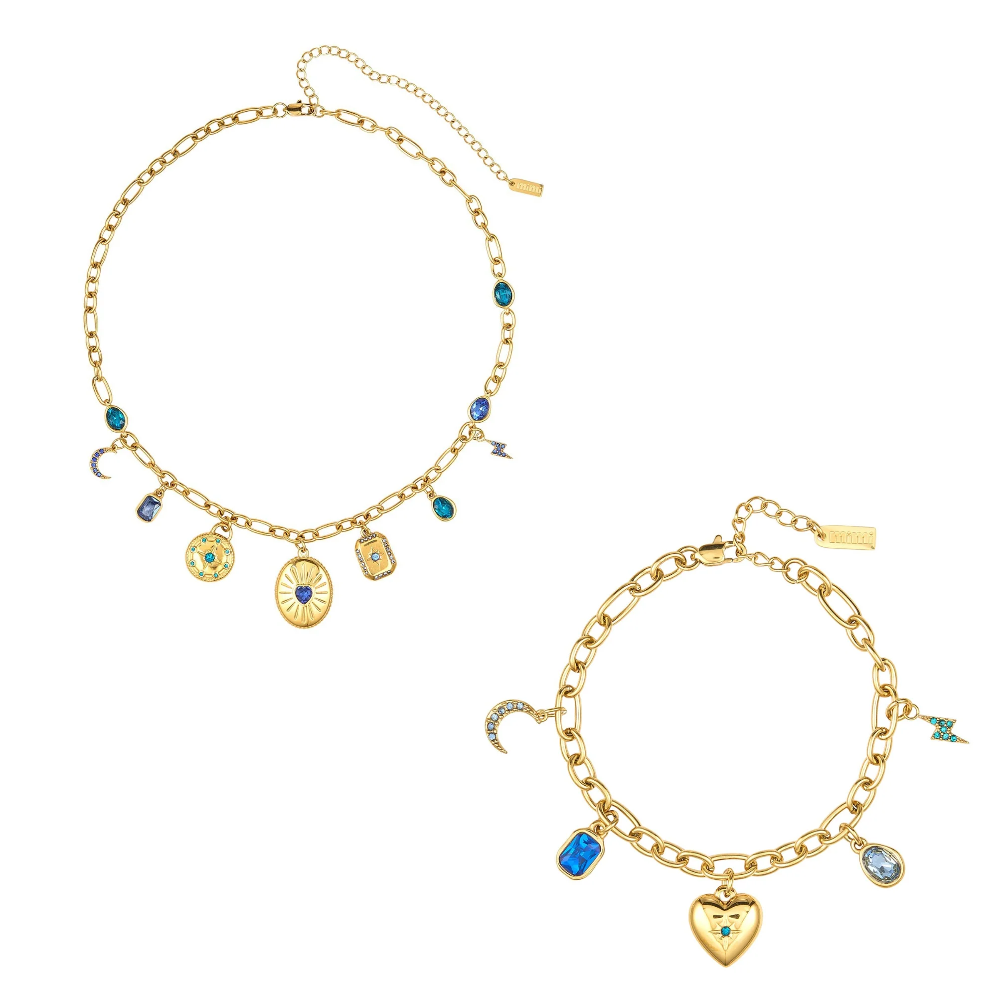 The Etalie & Daisy Gold Blue Stacking Set