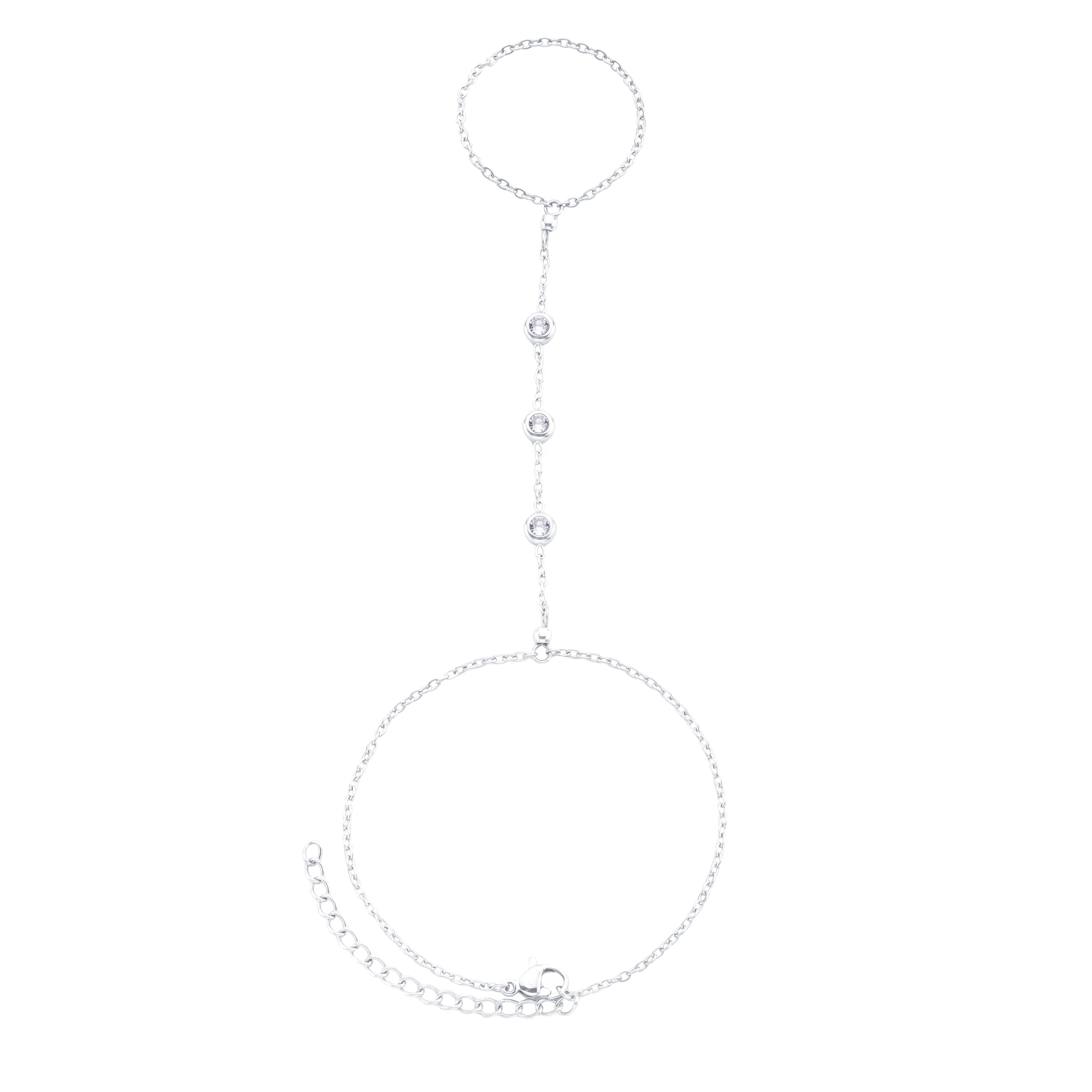 The India & Madeleine Silver Crystal Stacking Set - Image 3