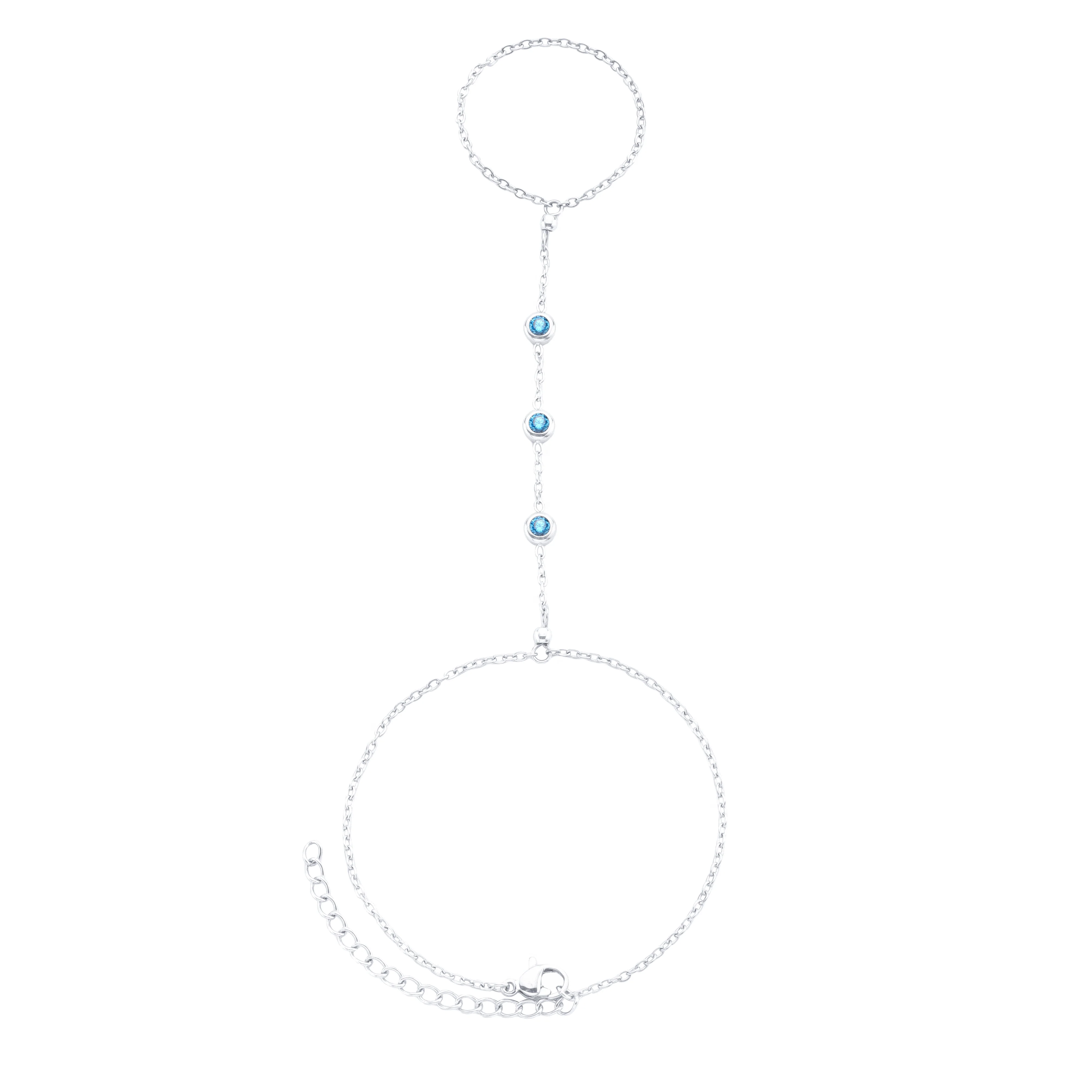 The India & Madeleine Silver Turquoise Stacking Set - Image 3