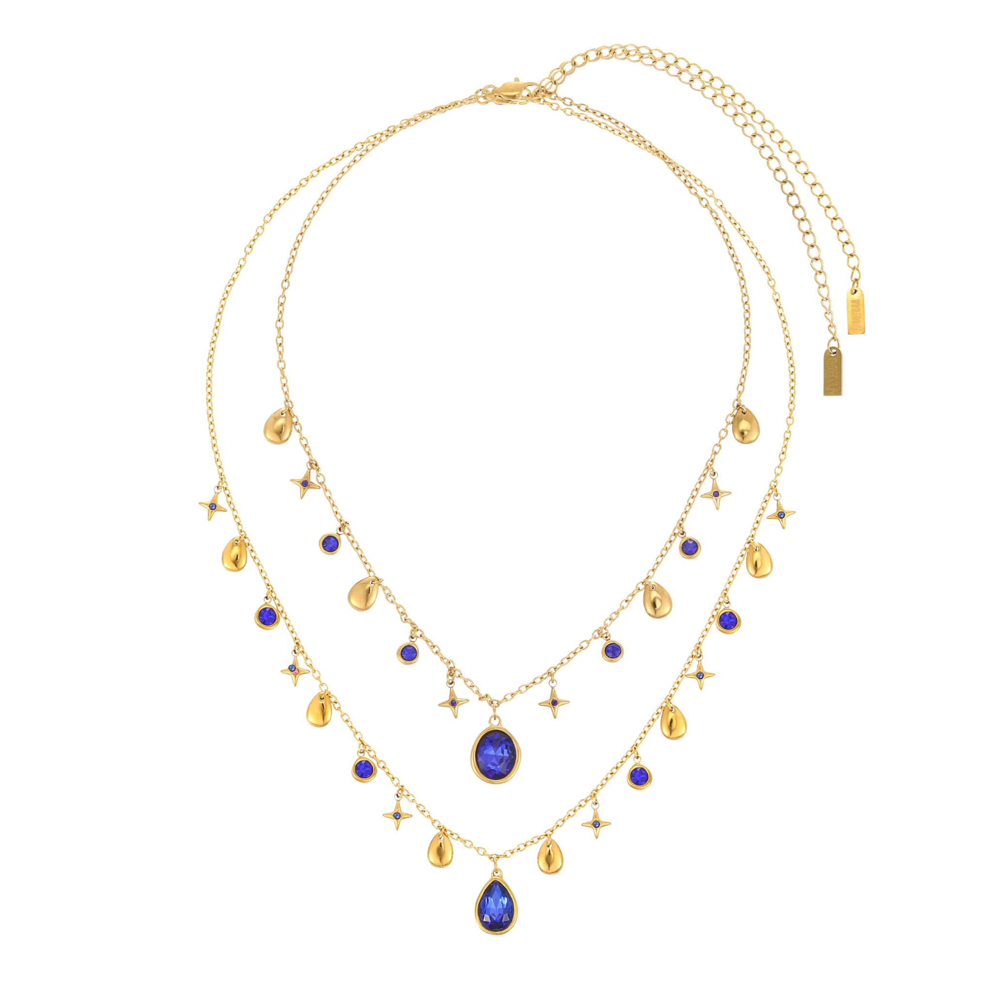 The Kezia & Florence Gold Blue Stacking Set