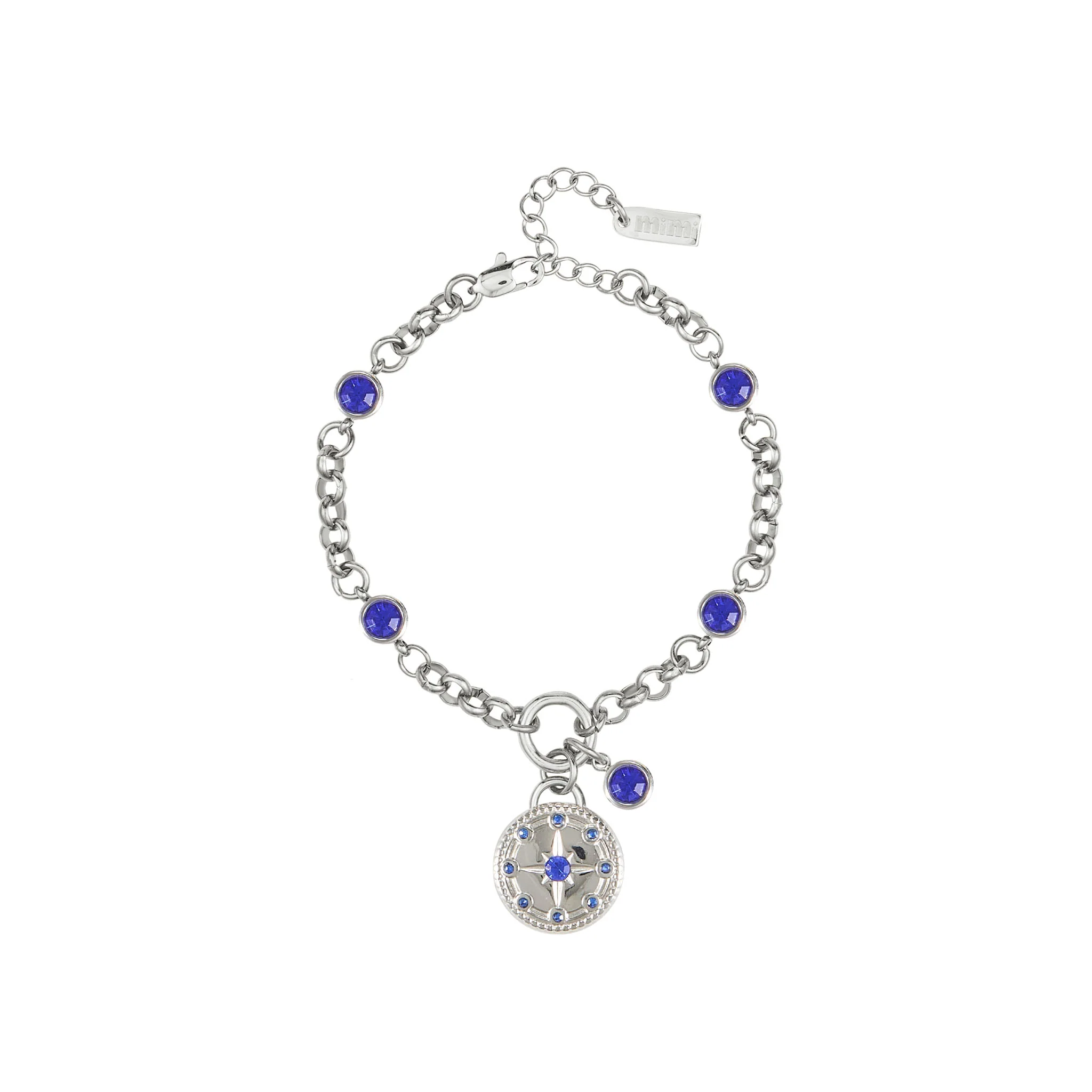 The Olive & Gigi Silver Blue Stacking Set - Image 3