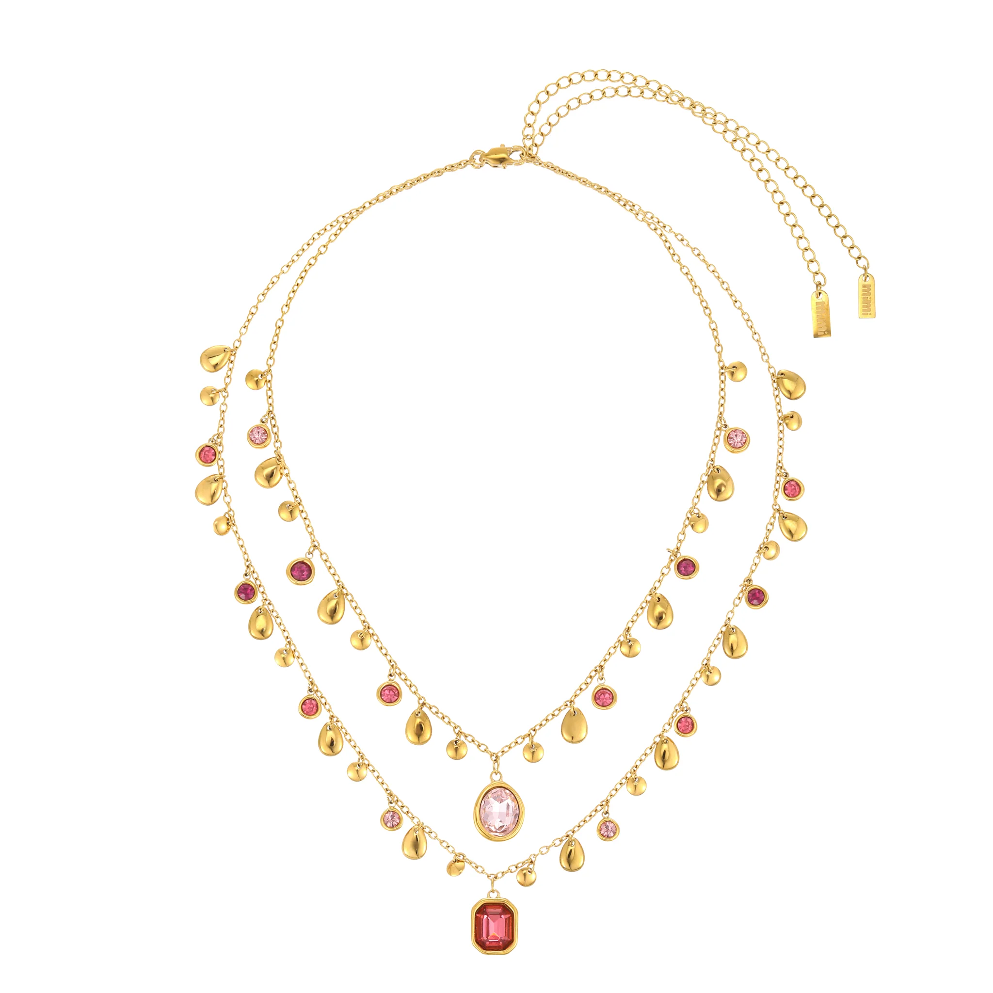 The Savannah & Anais Gold Pink Stacking Set