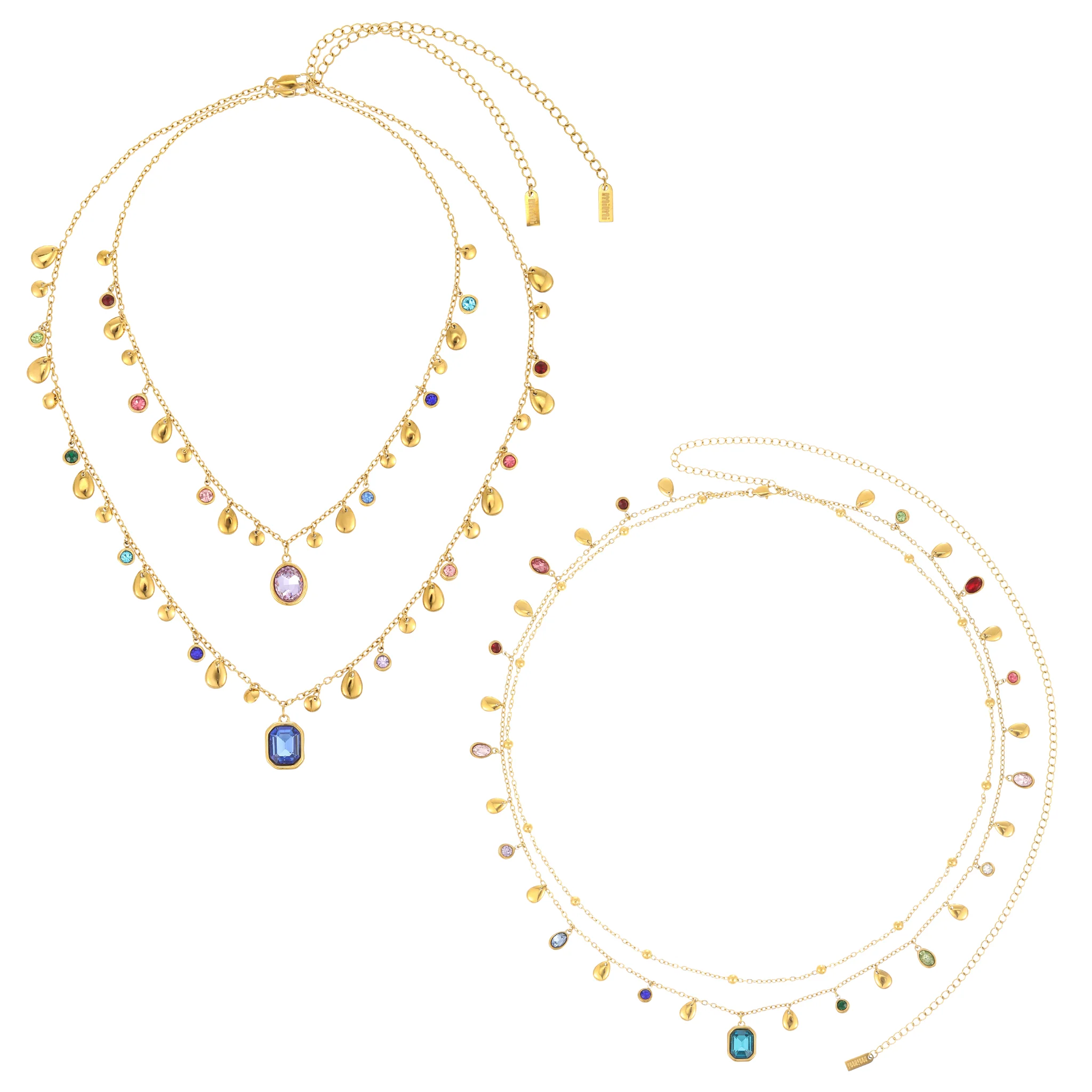 The Savannah, Anais & Ysabelle Gold Rainbow Stacking Set