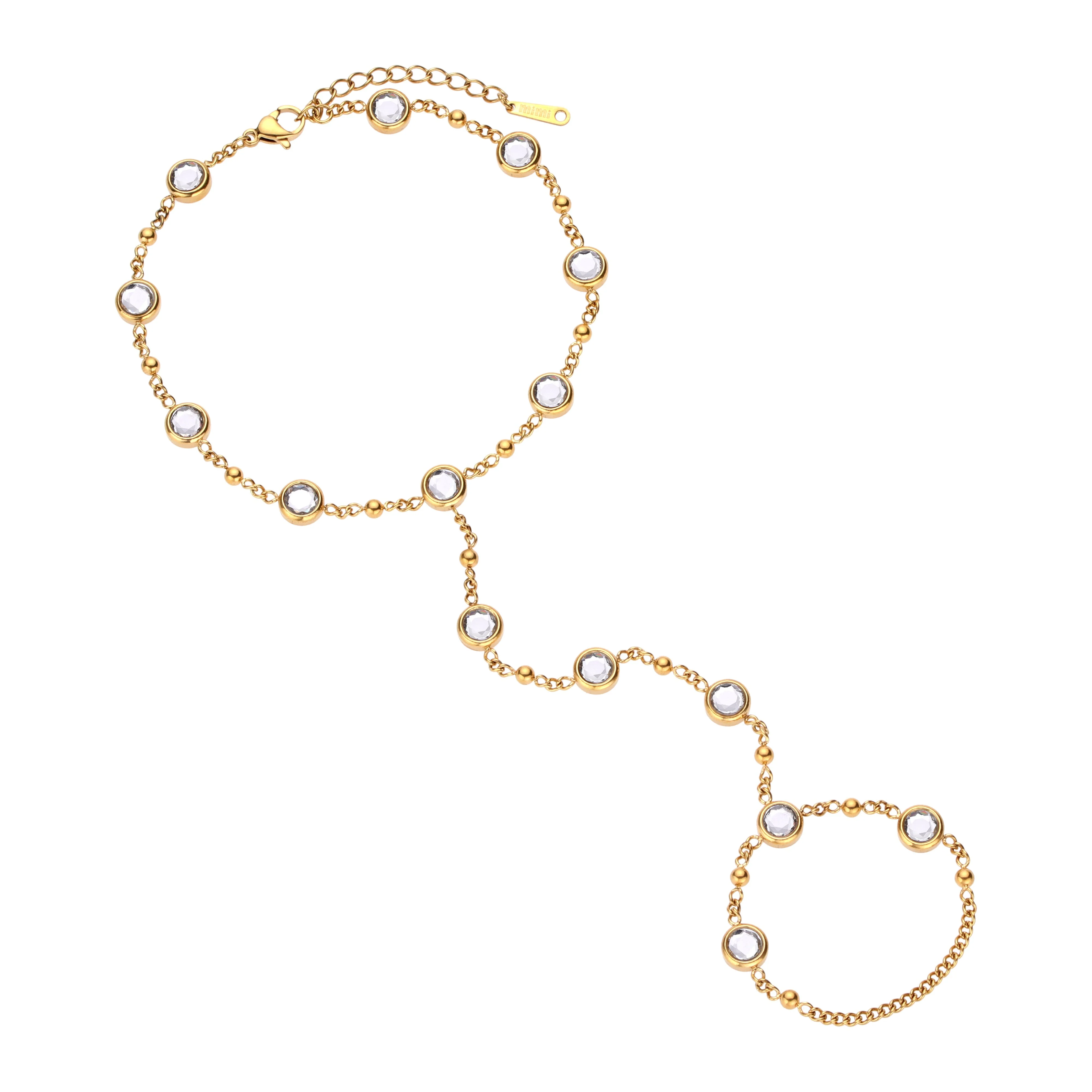 The Tshenolo & Grace Gold Crystal Stacking Set - Image 2